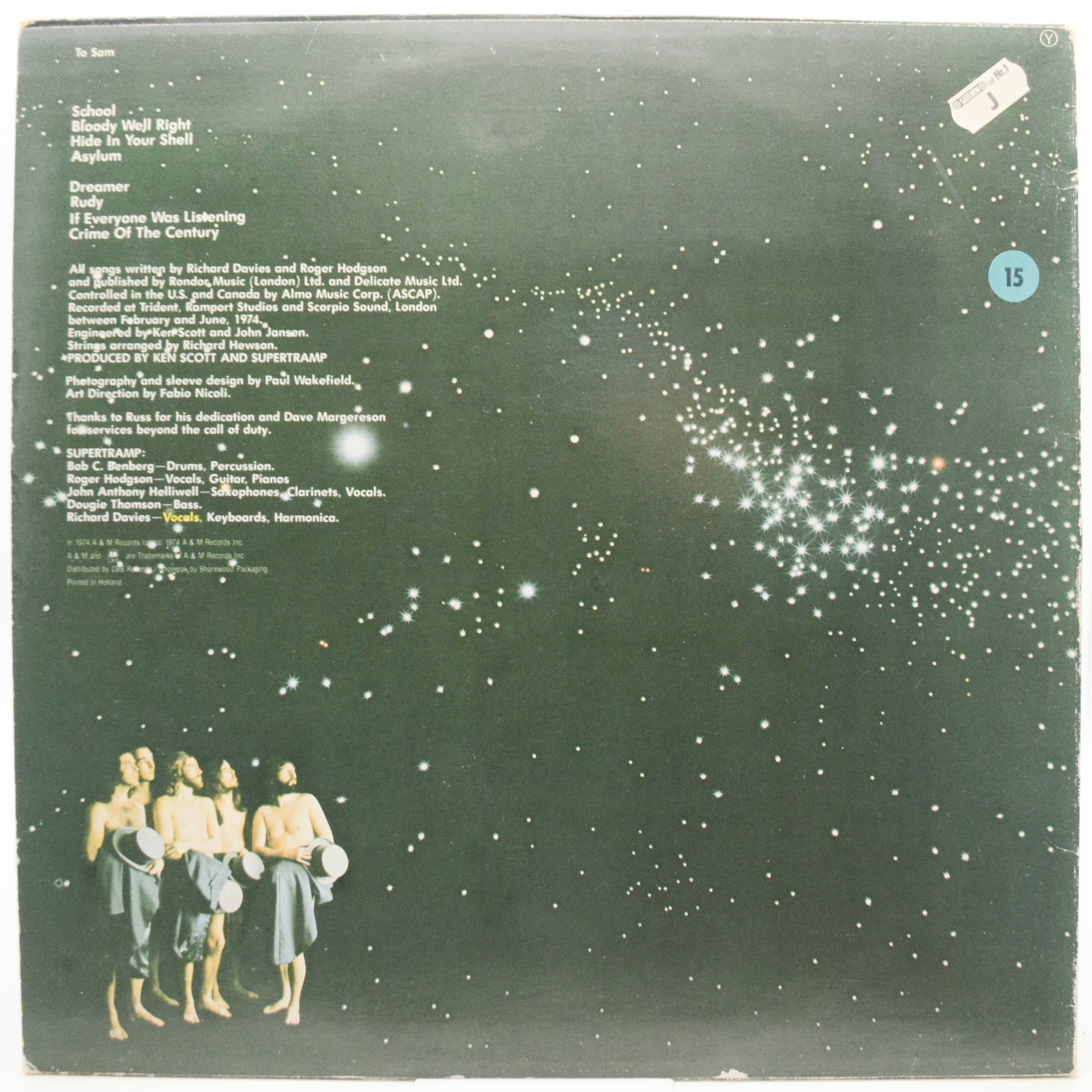 Supertramp — Crime Of The Century, 1974