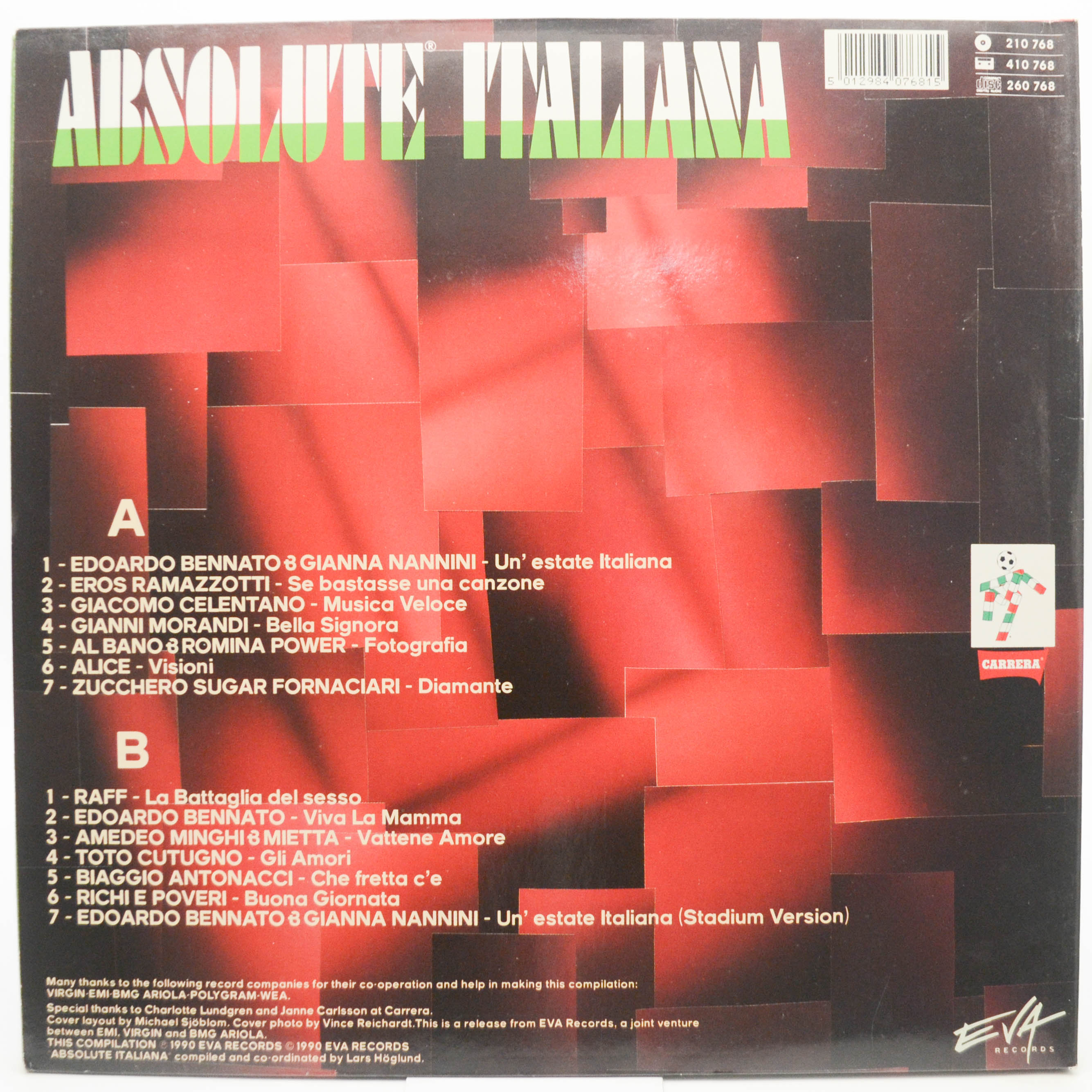 Various — Absolute Italiana, 1990