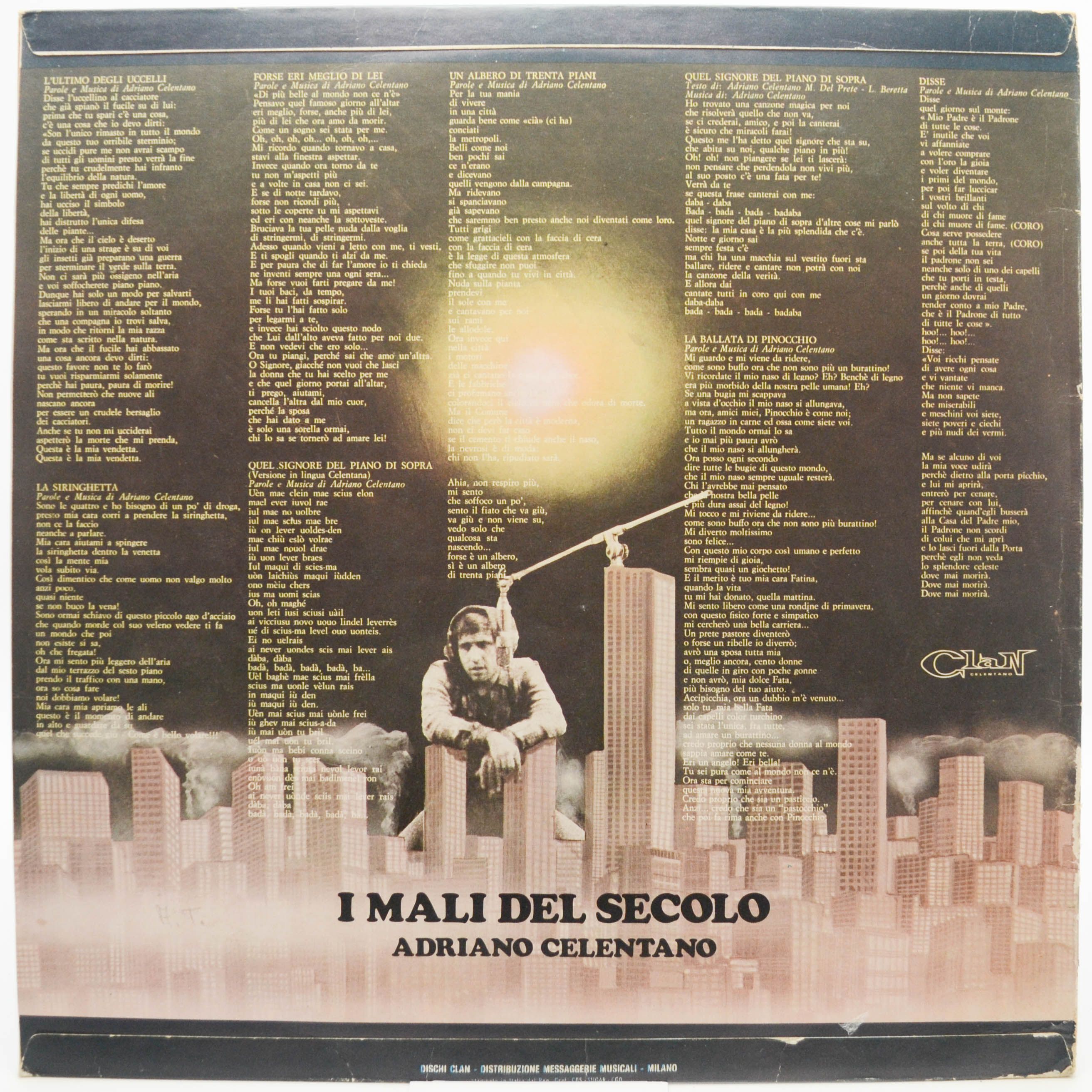 Adriano Celentano — I Mali Del Secolo (Italy, Clan), 1972