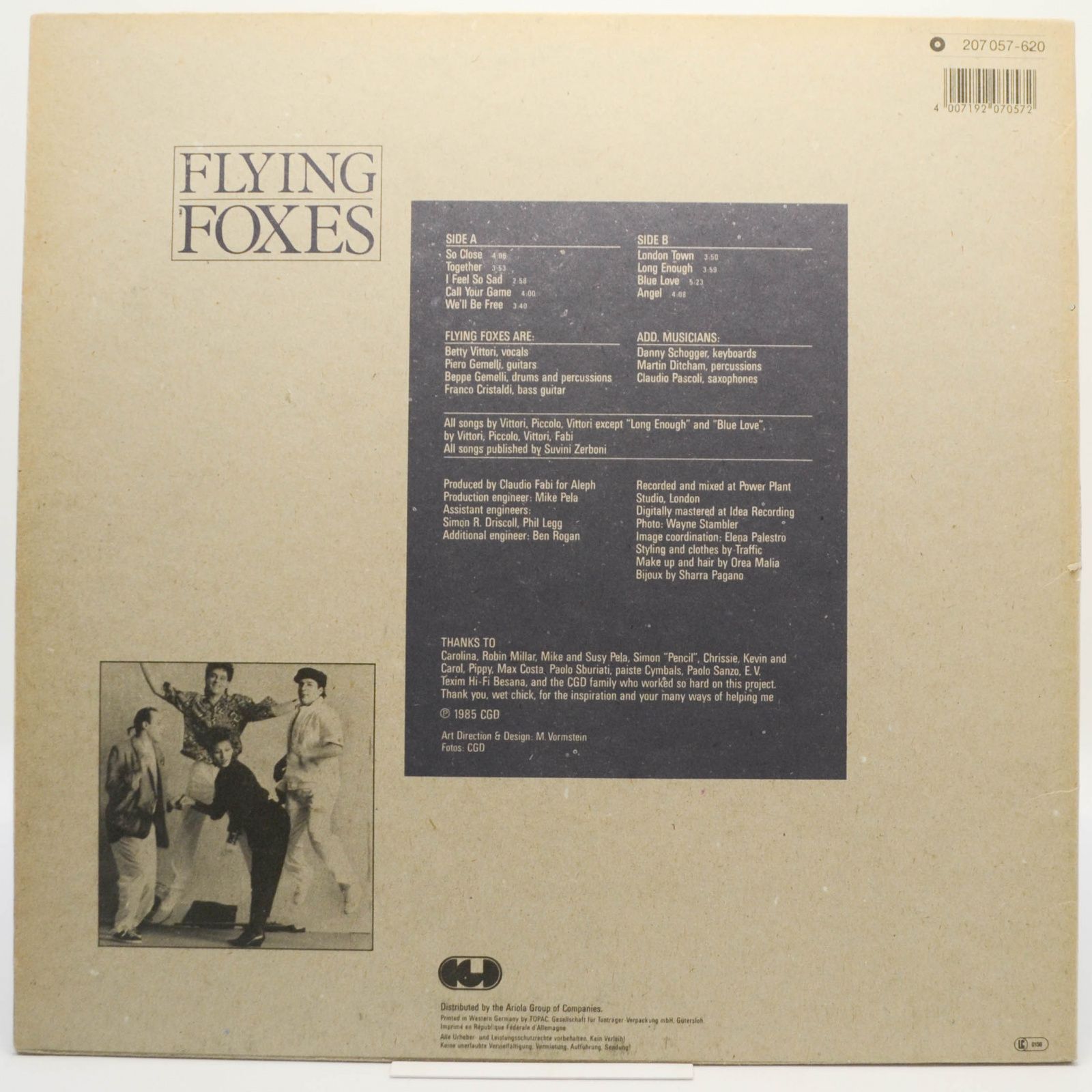 Flying Foxes — Flying Foxes, 1985