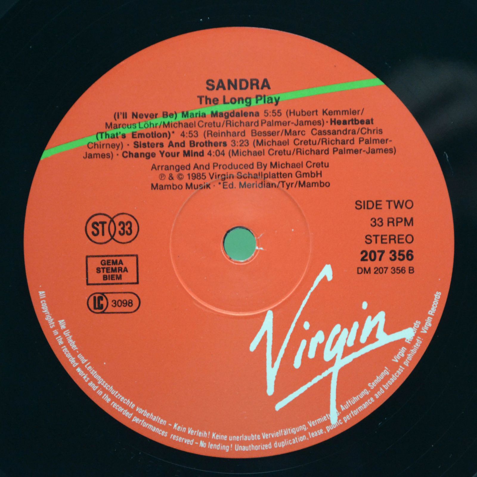 Sandra — The Long Play, 1985