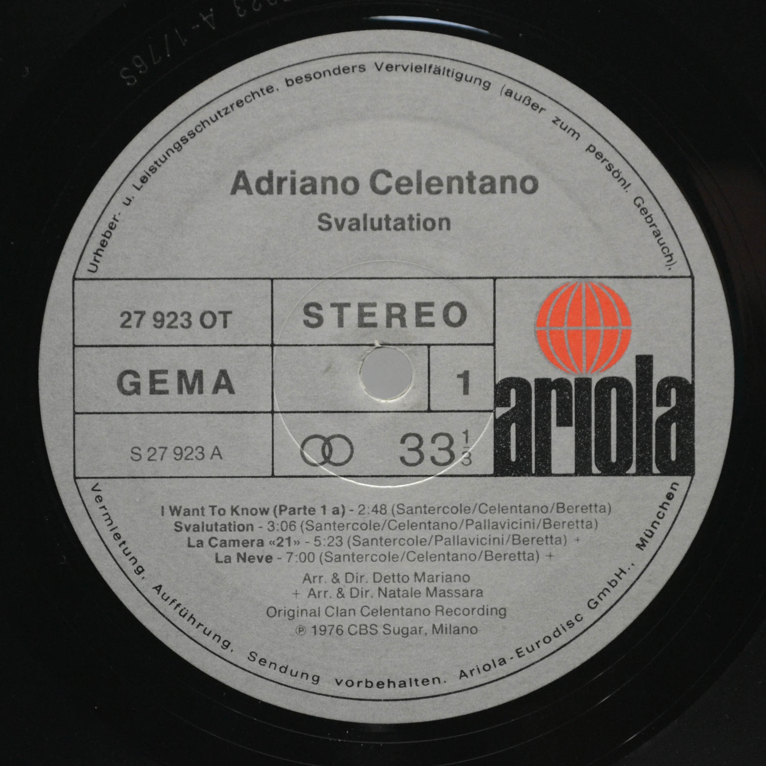 Adriano Celentano — Svalutation, 1976