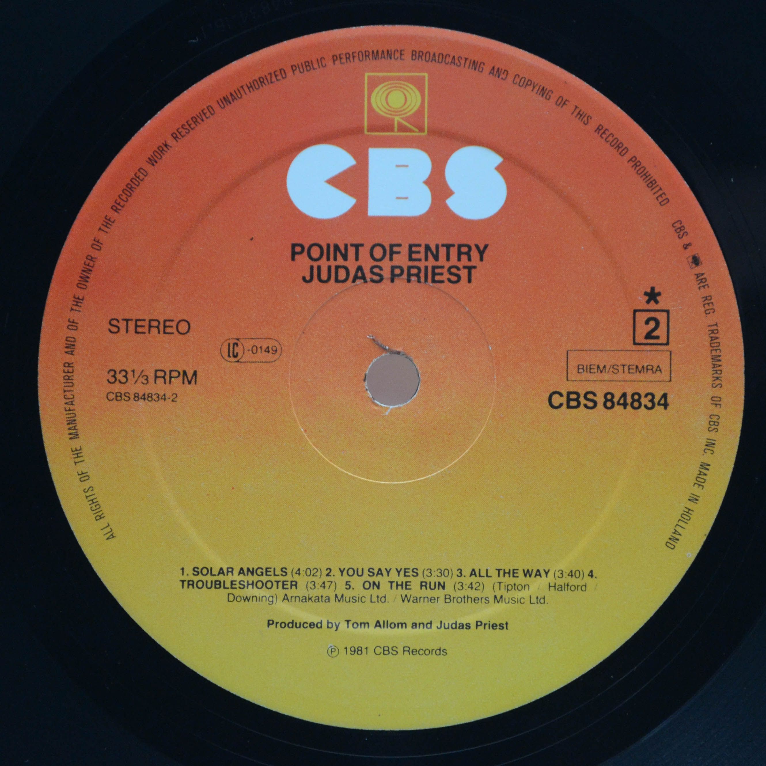 Judas Priest — Point Of Entry, 1981