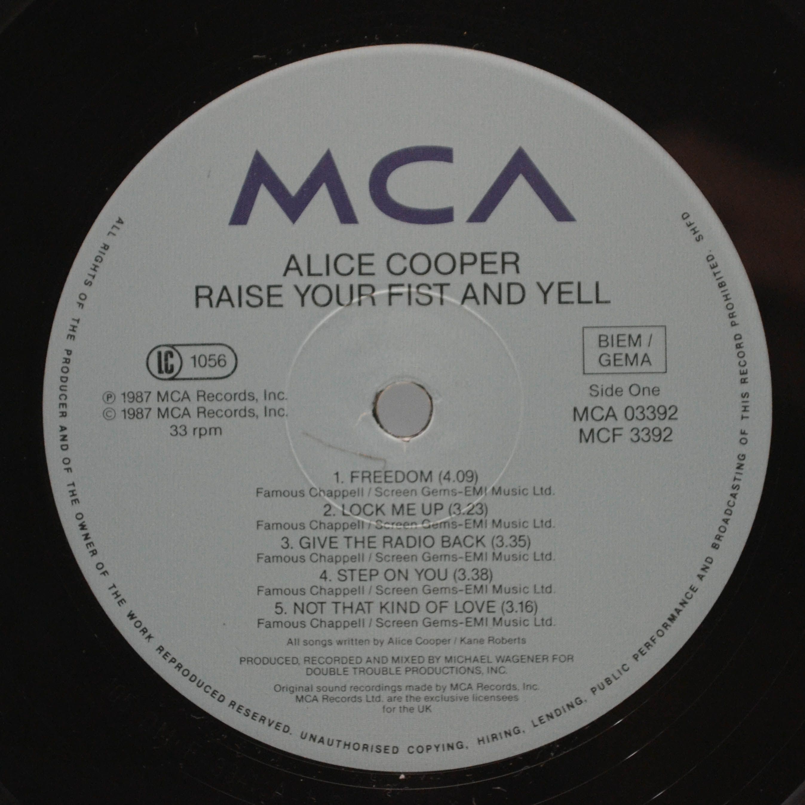 Alice Cooper — Raise Your Fist And Yell, 1987