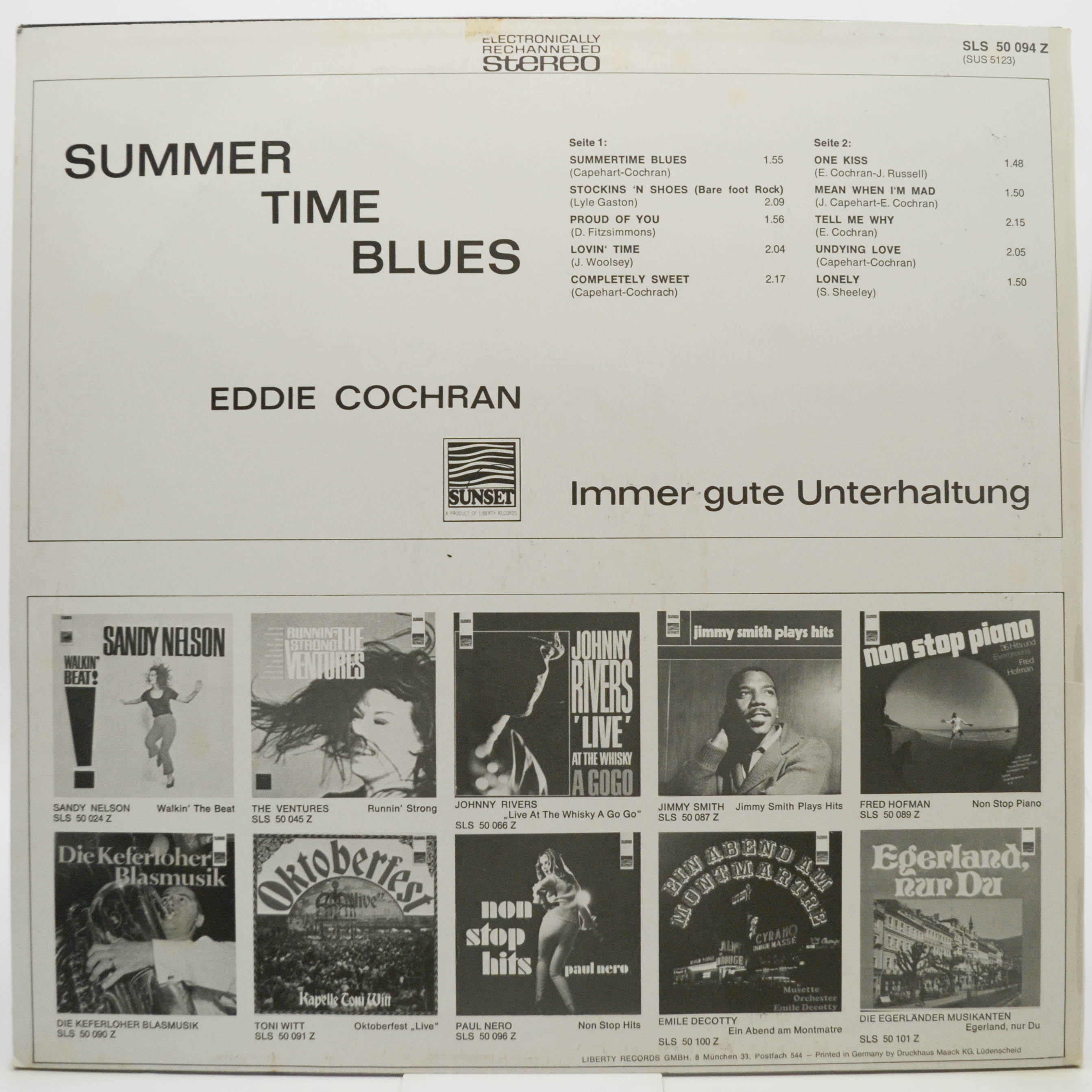 Eddie Cochran — Summertime Blues, 1966