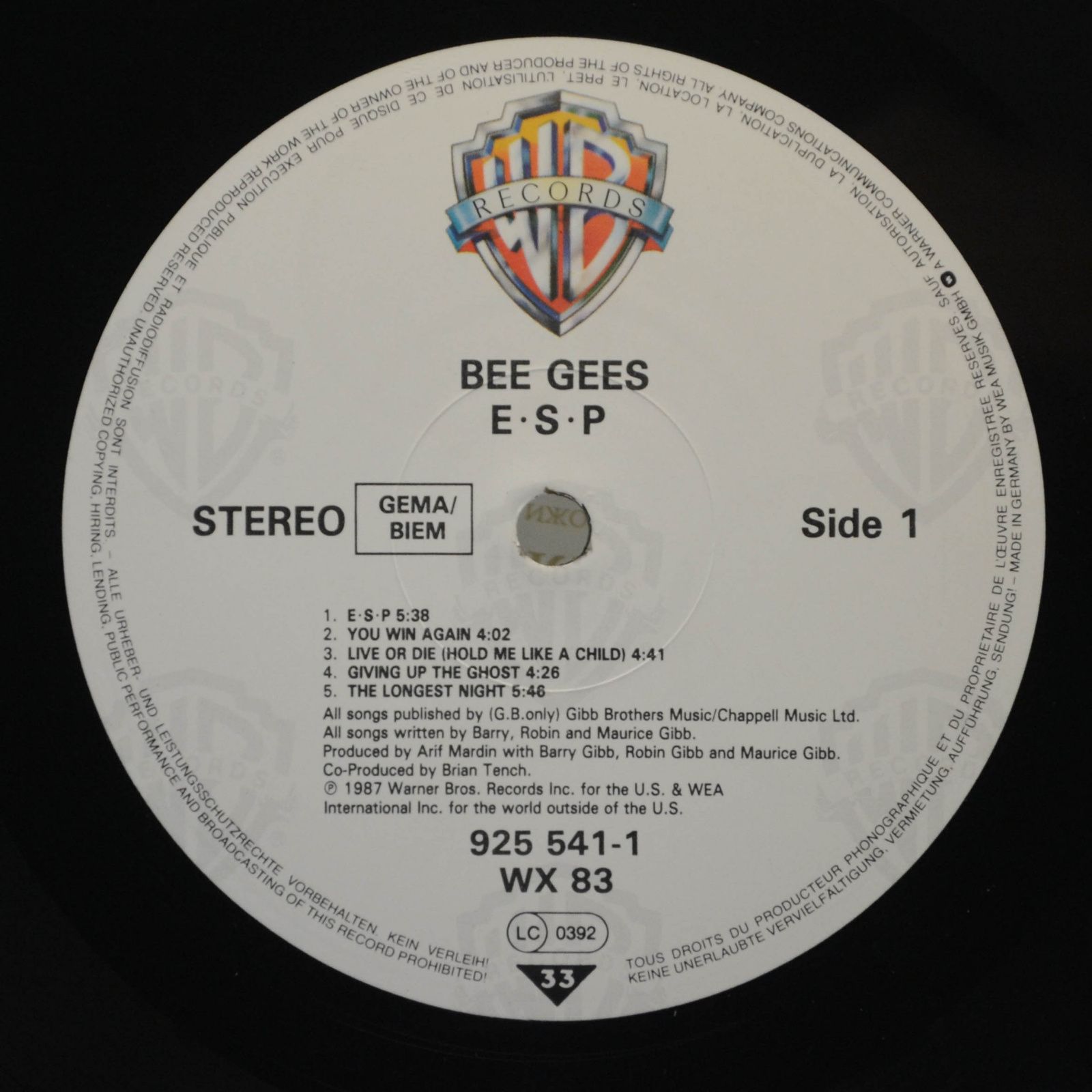 Bee Gees — E•S•P, 1987