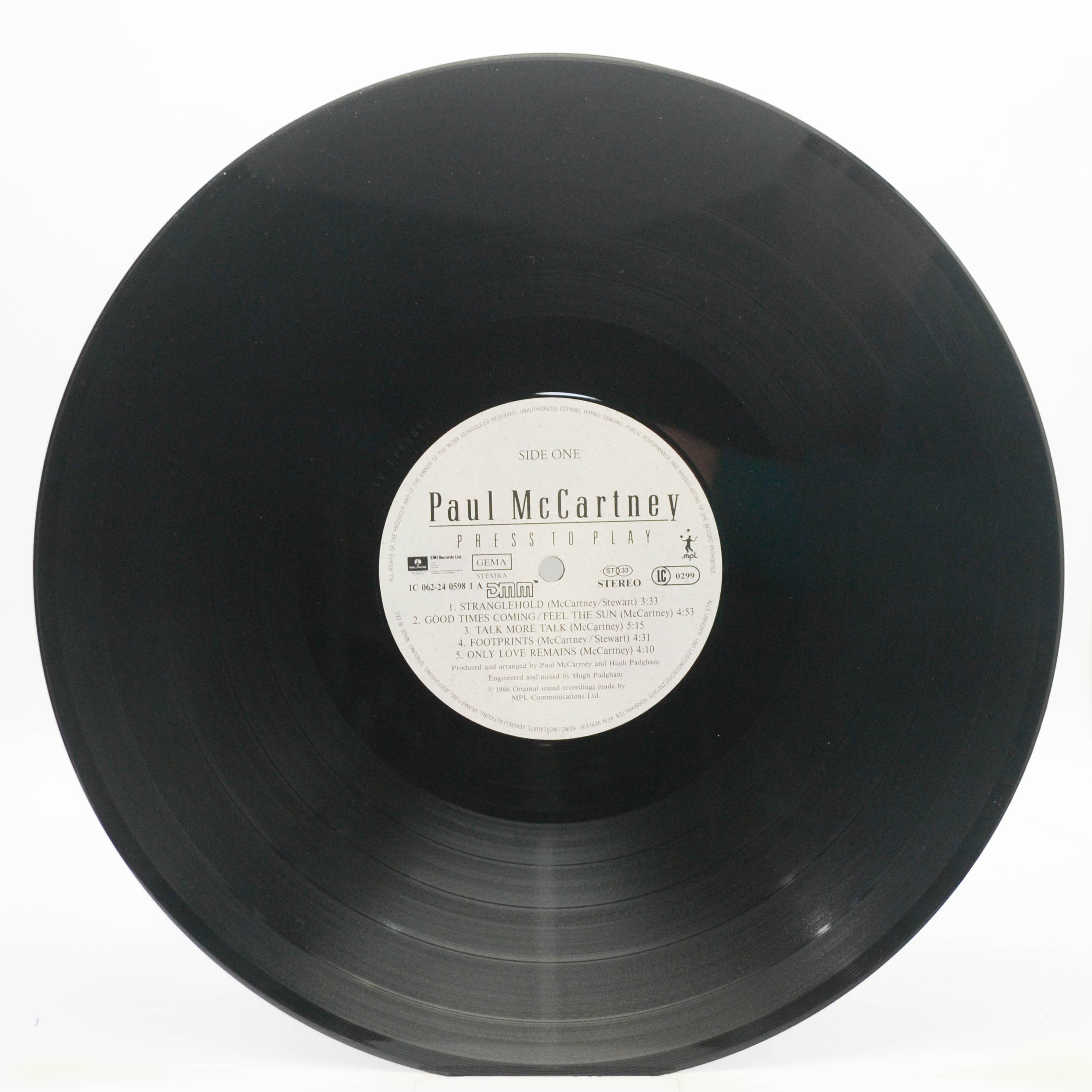 Paul McCartney — Press To Play, 1986