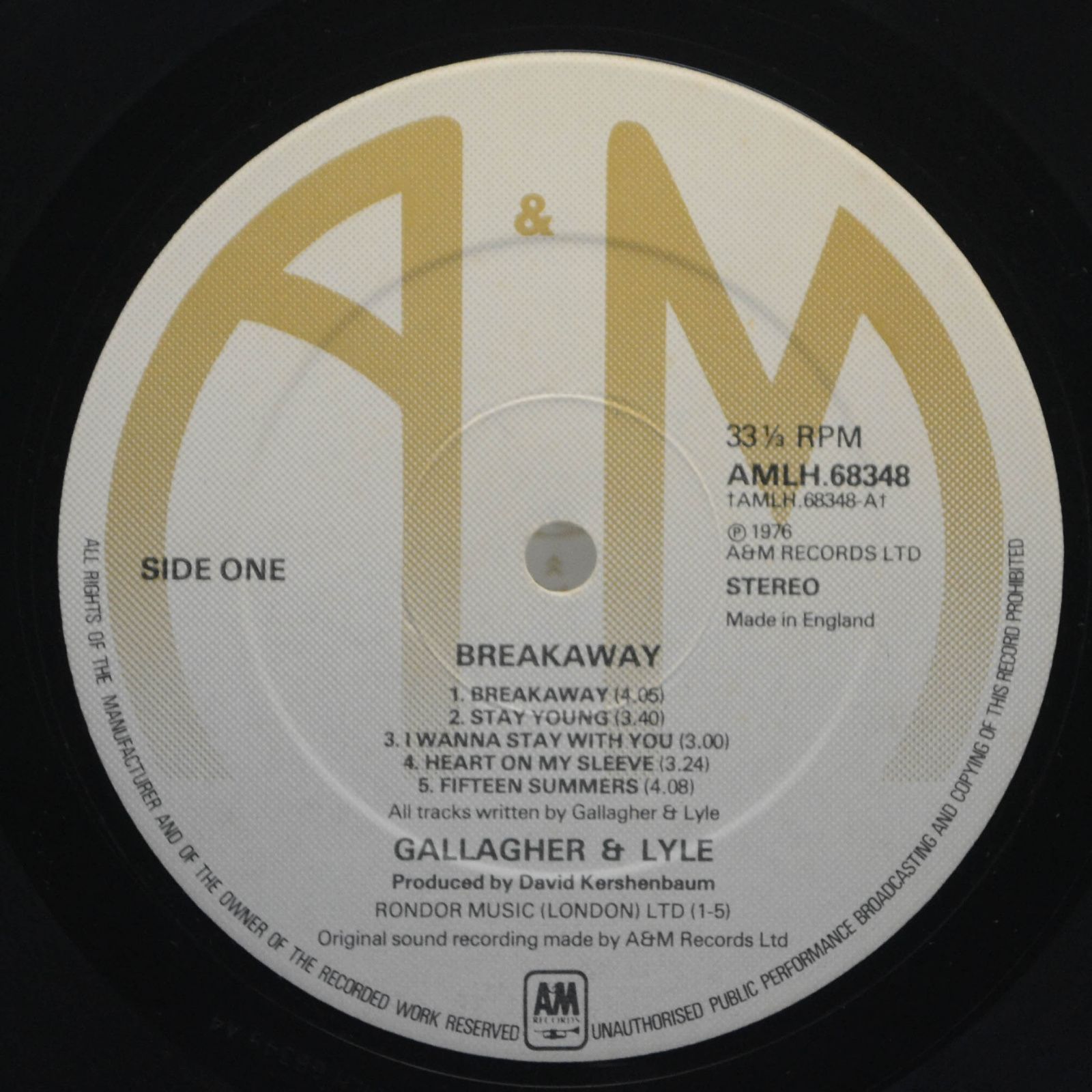 Gallagher And Lyle — Breakaway, 1976