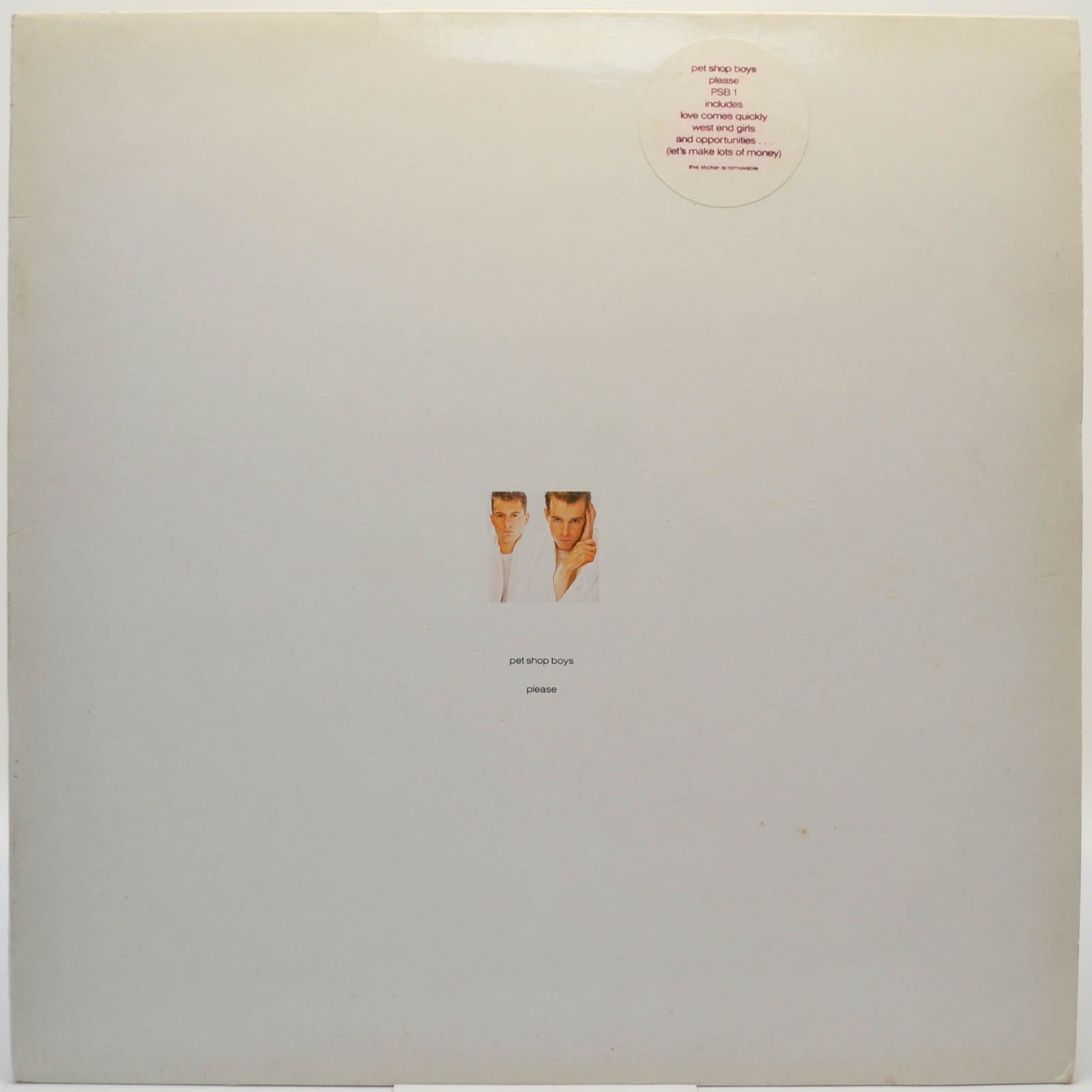 Pet Shop Boys — Please (1-st, UK), 1986