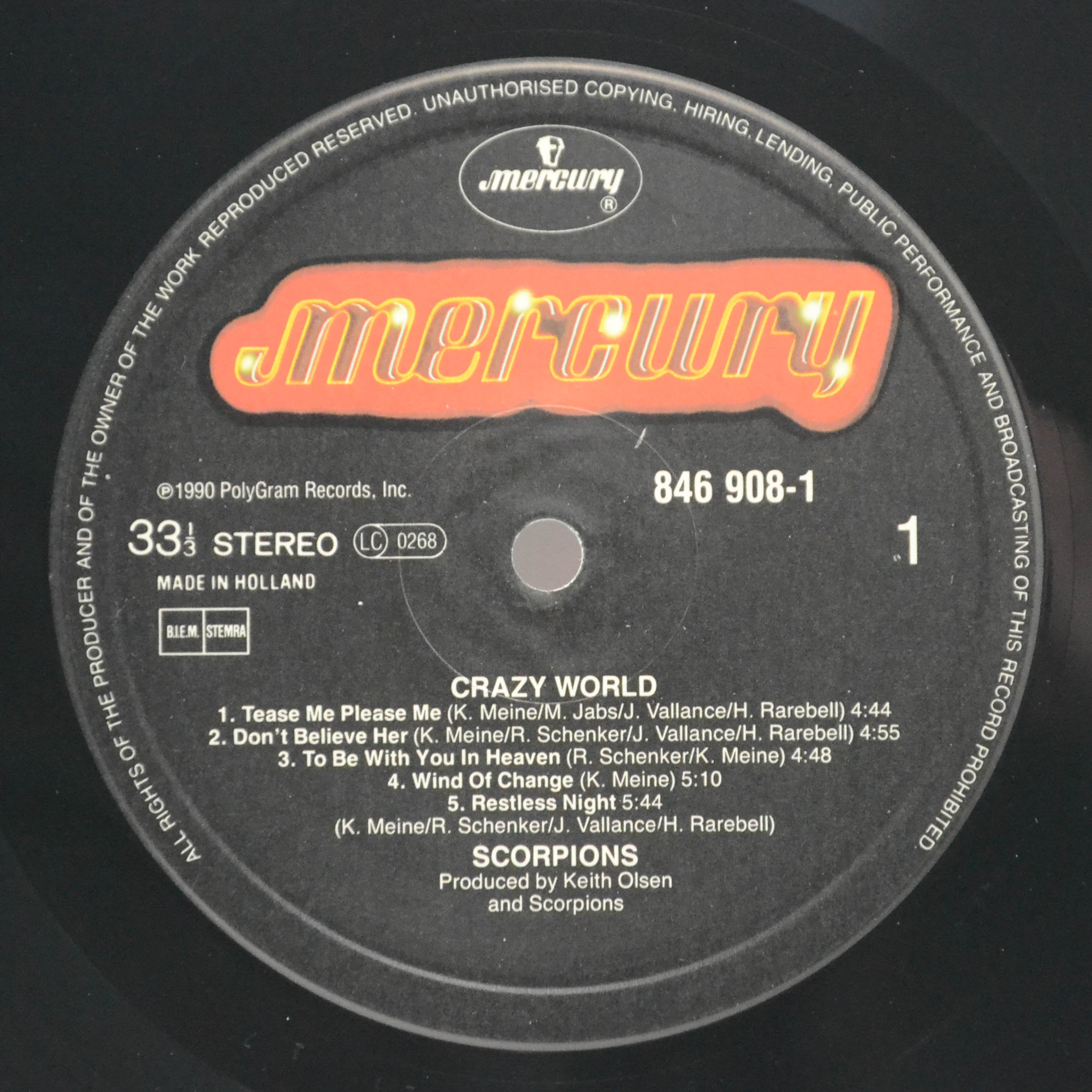 Scorpions — Crazy World, 1990