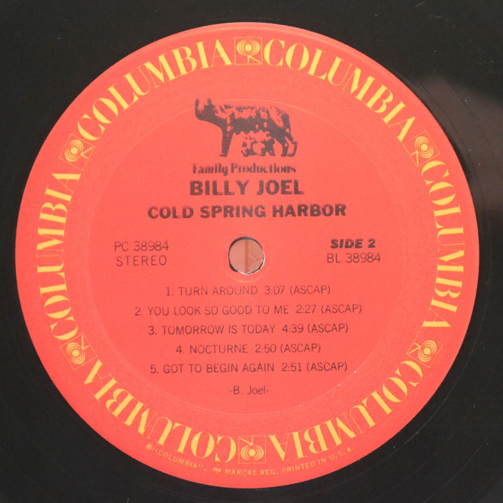Billy Joel — Cold Spring Harbor (USA), 1971