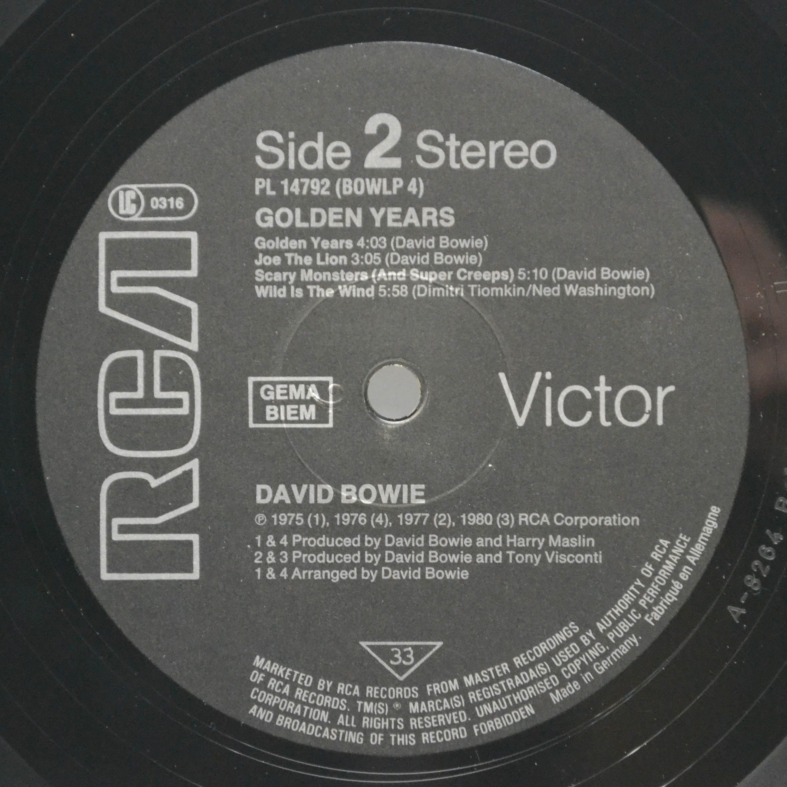 David Bowie — Golden Years, 1983