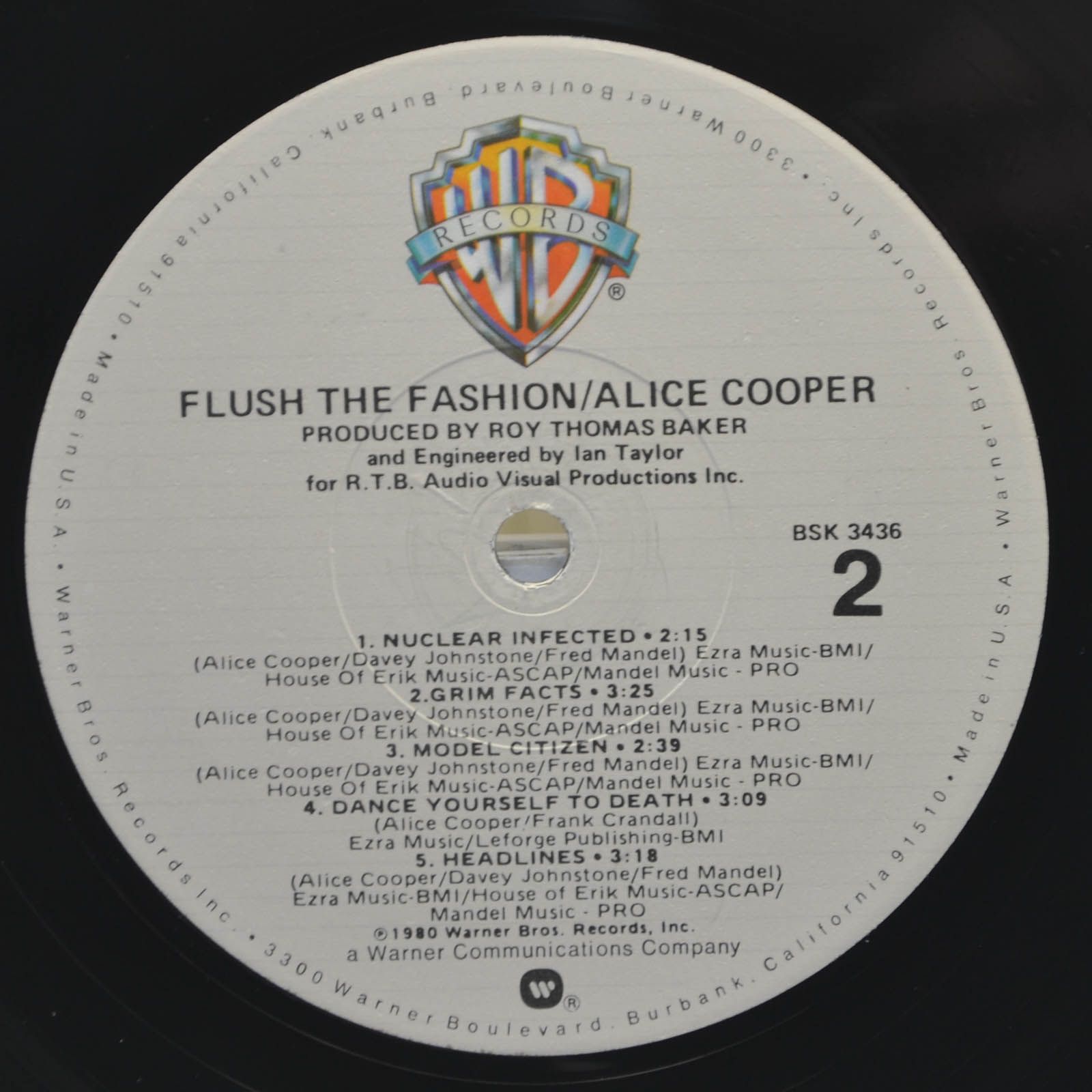 Alice Cooper — Flush The Fashion (USA), 1980