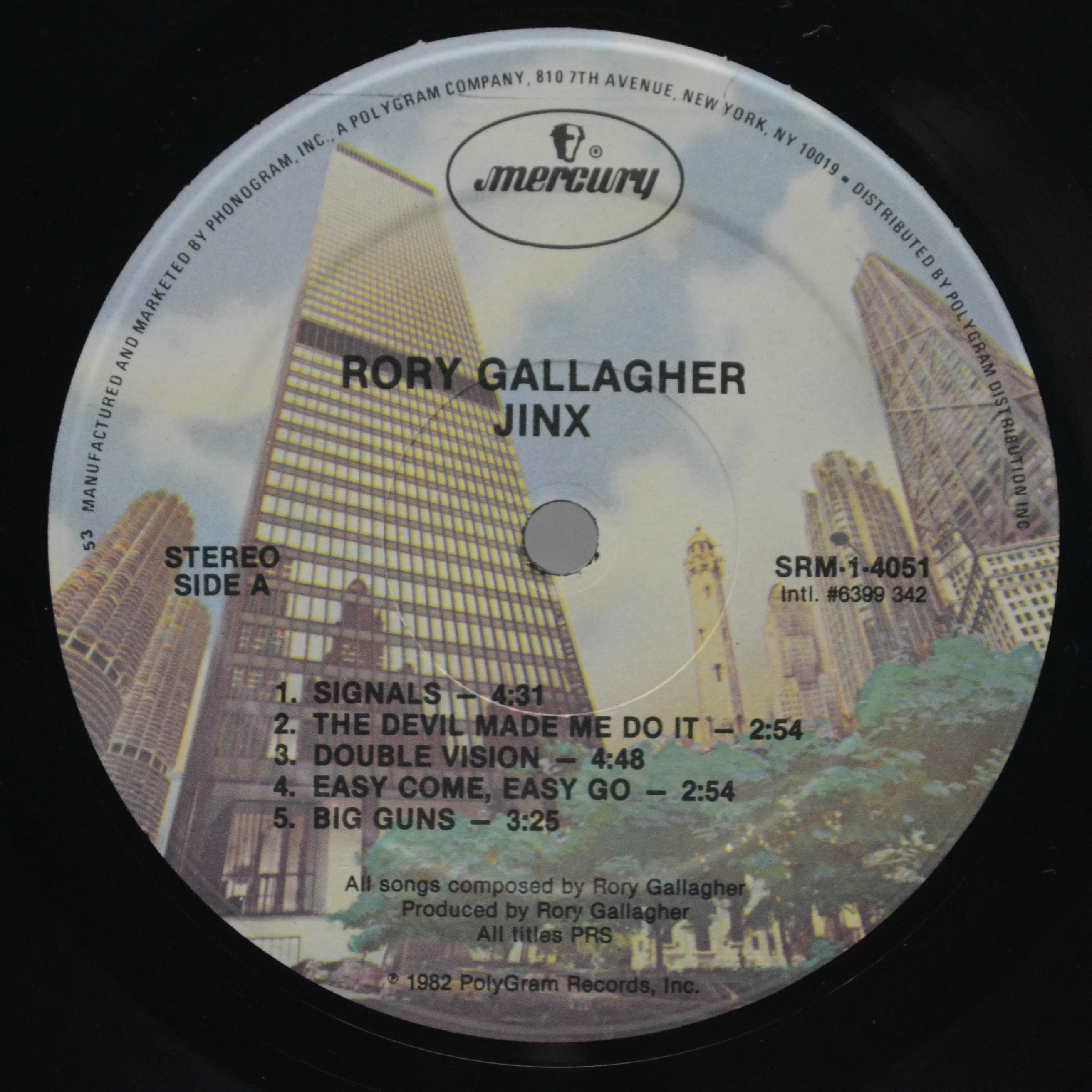 Rory Gallagher — Jinx (USA), 1982