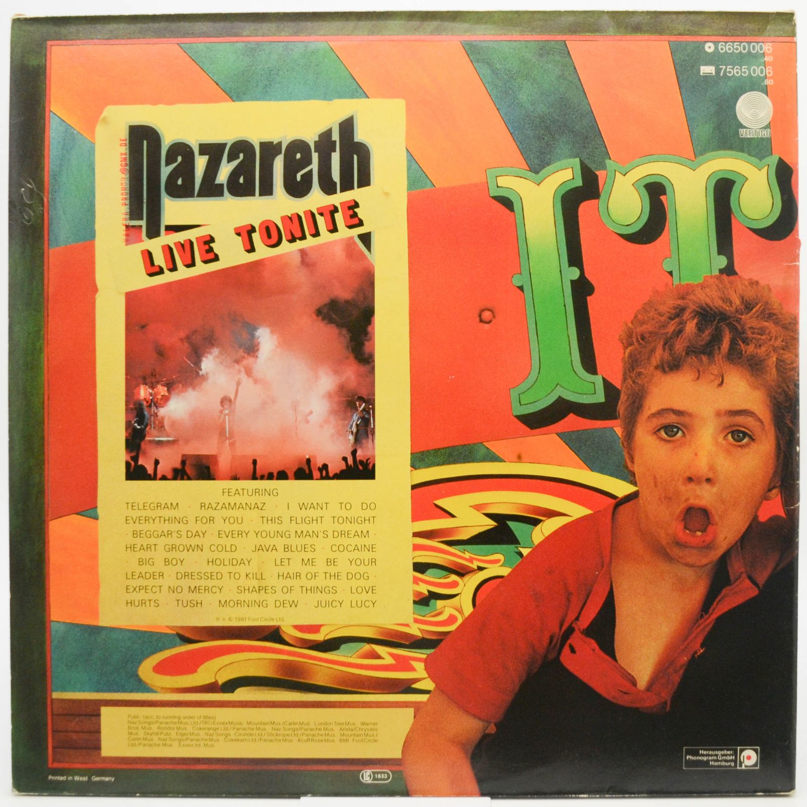 Nazareth — Snaz (2LP), 1981