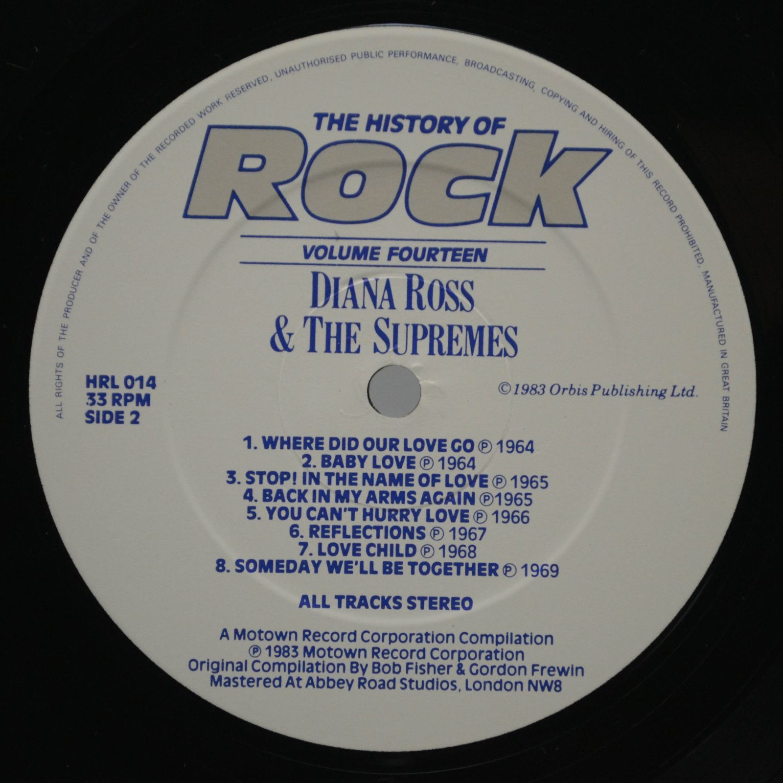 Four Tops / Diana Ross & The Supremes / Smokey Robinson & The Miracles / Stevie Wonder — The History Of Rock (Volume Fourteen) (2LP, UK), 1983