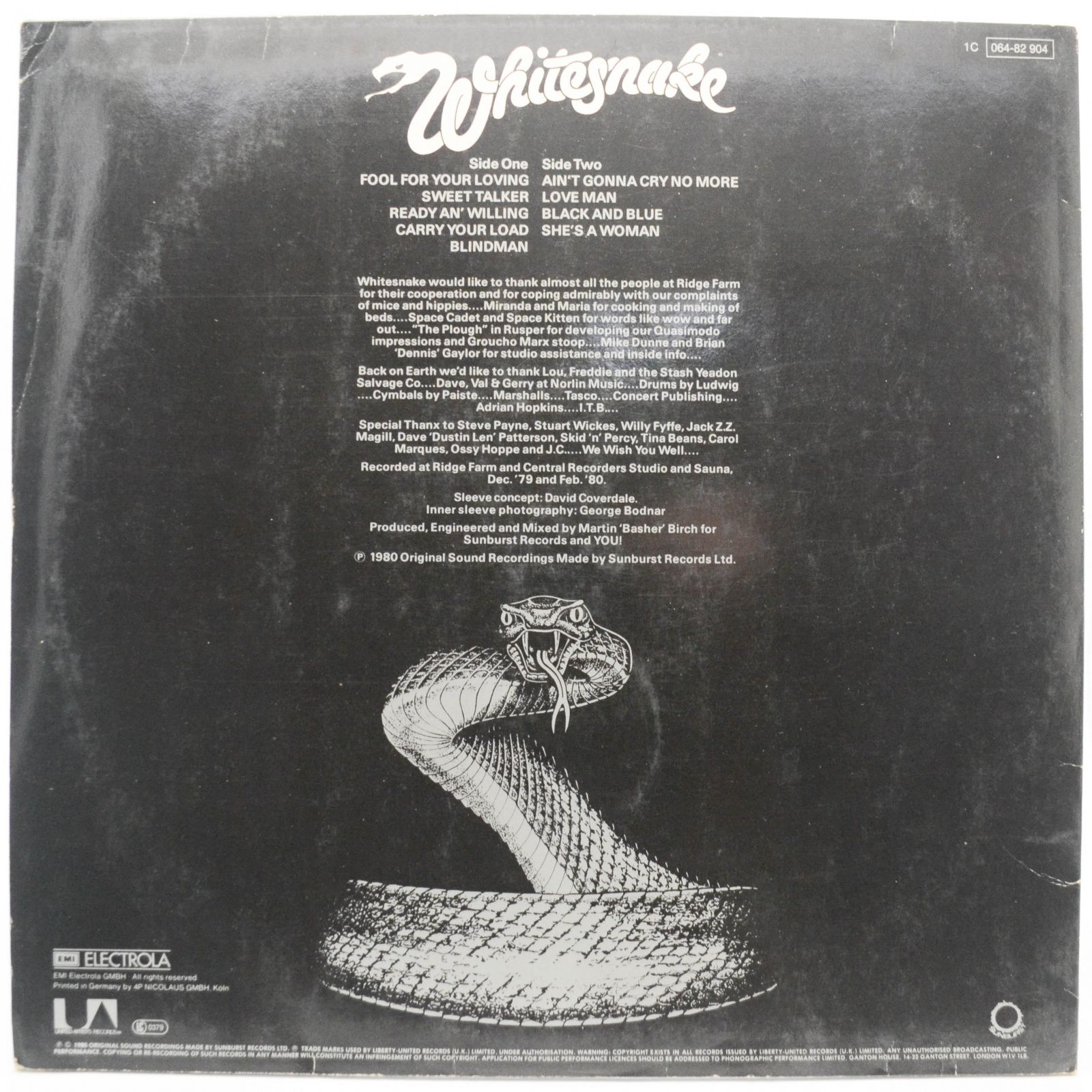 Whitesnake — Ready An' Willing, 1980