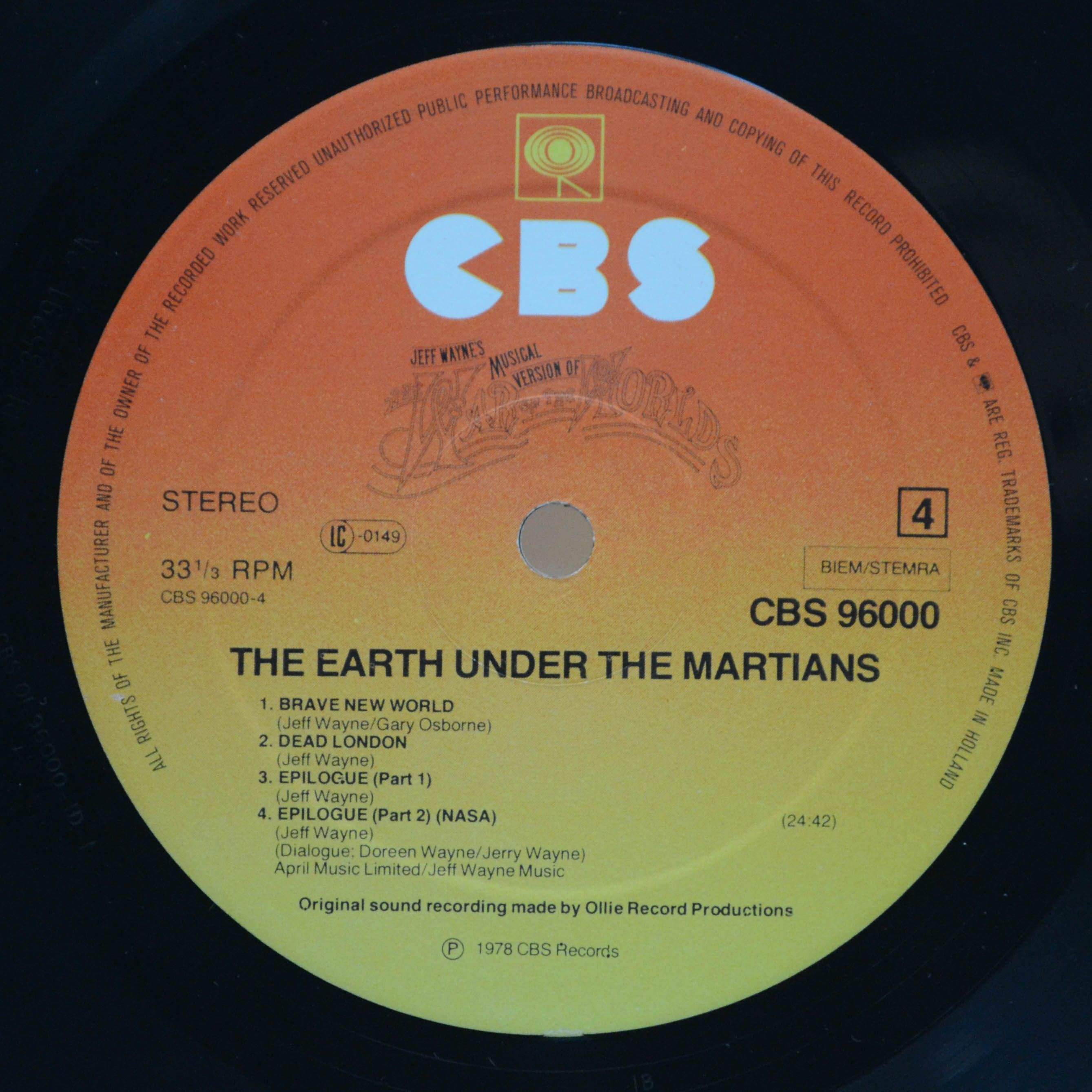 Jeff Wayne — Jeff Wayne's Musical Version Of The War Of The Worlds (2LP, booklet), 1978