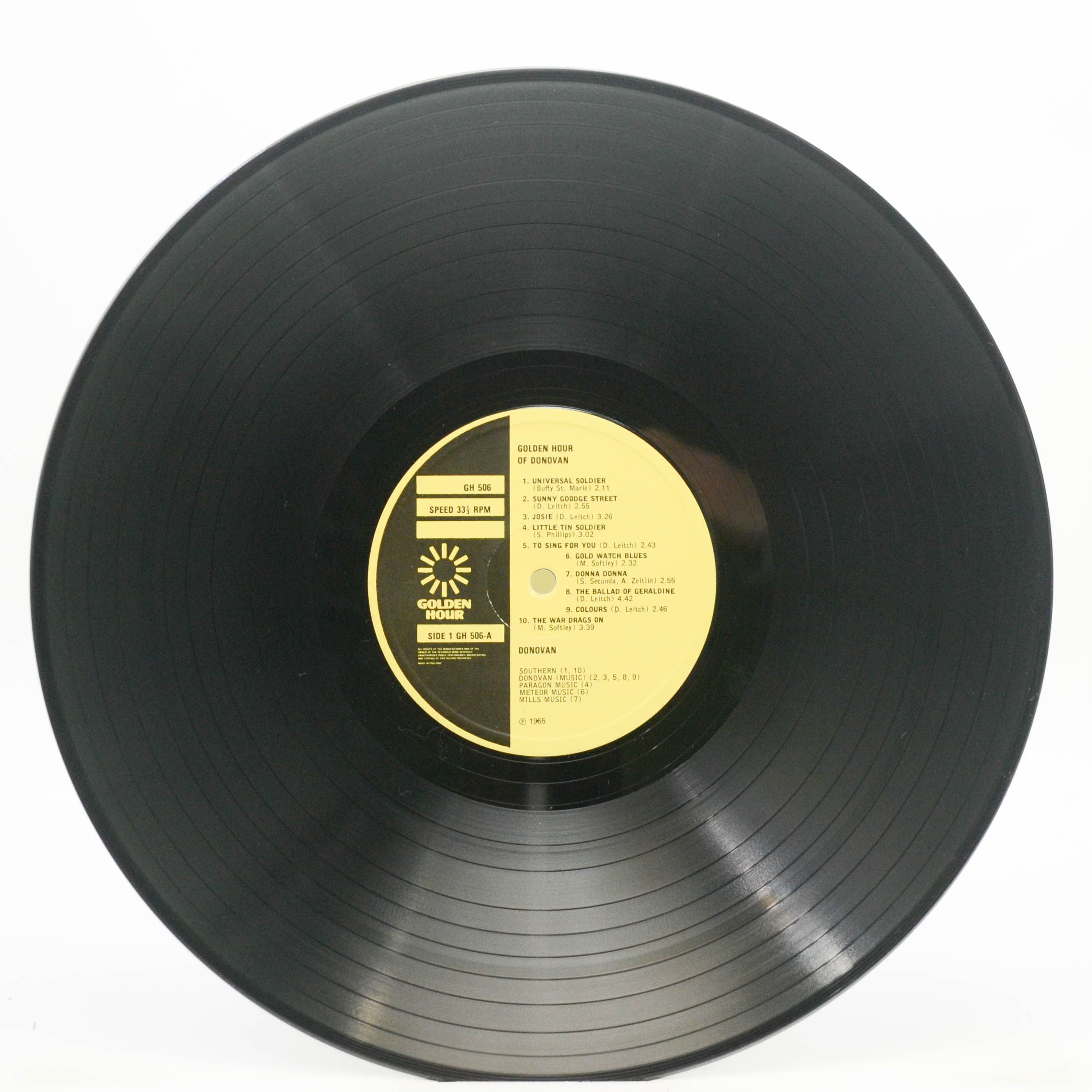 Виниловая пластинка Donovan — Golden Hour Of Donovan, 1971