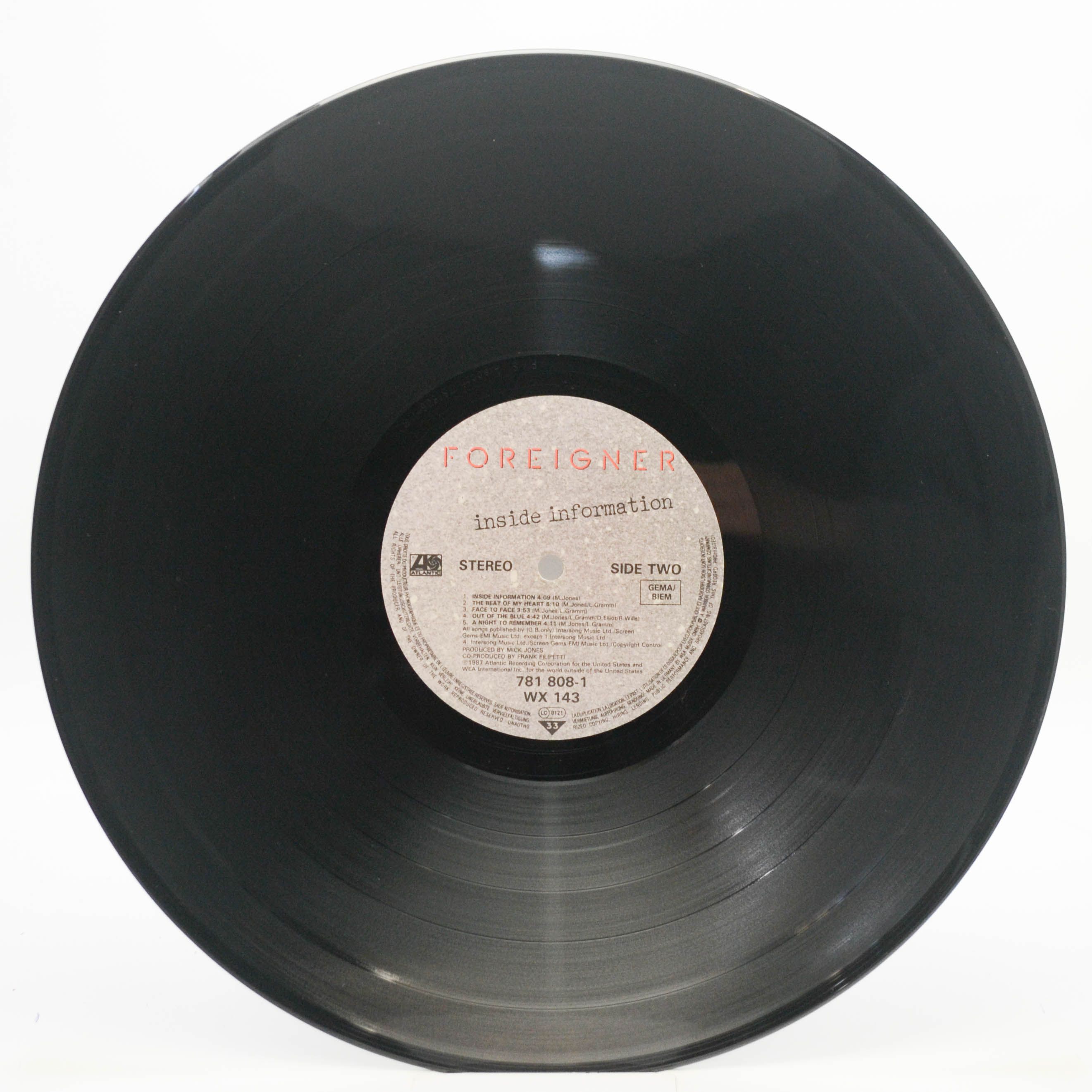 Foreigner — Inside Information, 1987