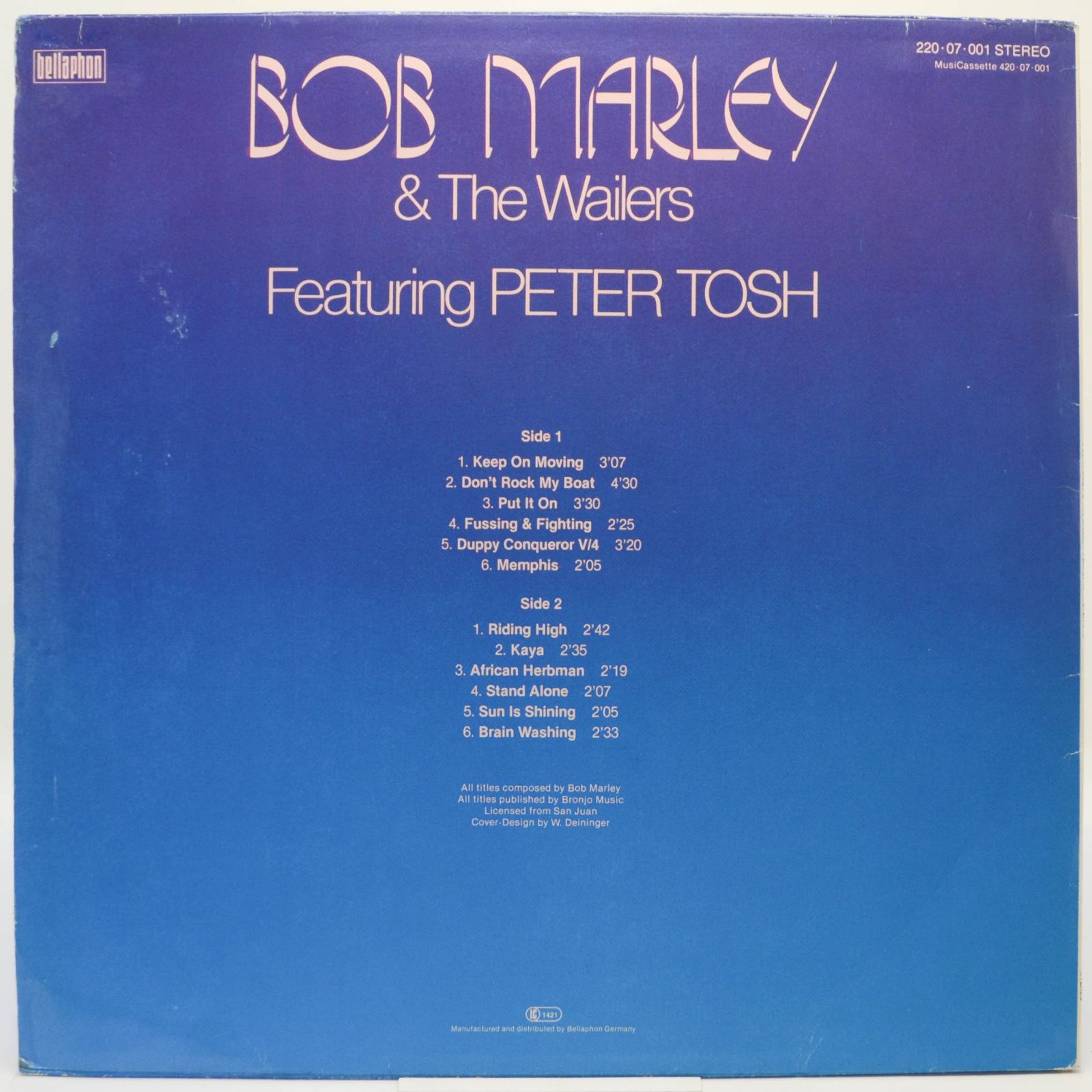 Bob Marley & The Wailers Featuring Peter Tosh — Bob Marley & The Wailers Featuring Peter Tosh, 1981