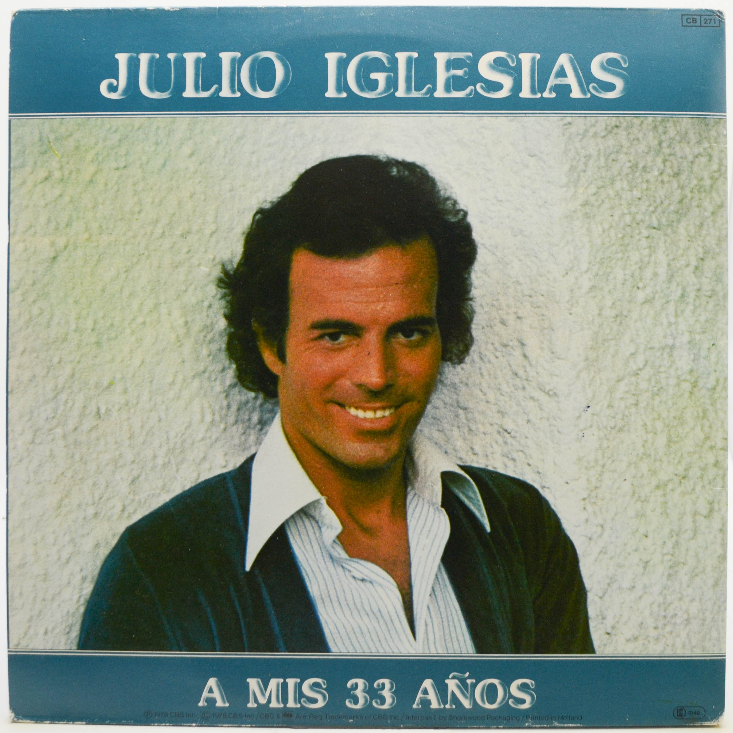 Виниловая пластинка Julio Iglesias — A Mis 33 Años, 1978