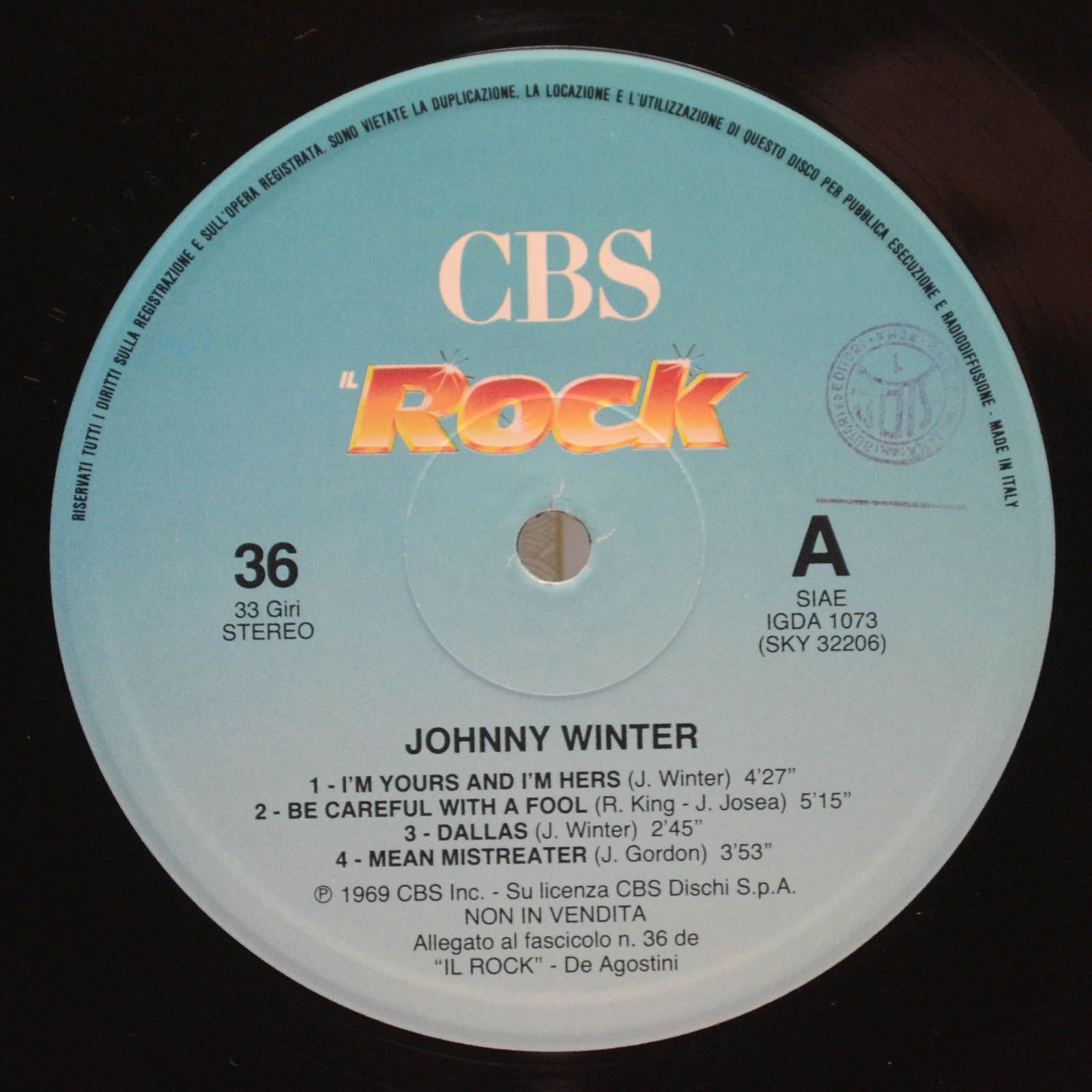 Johnny Winter — The First Album, 1969