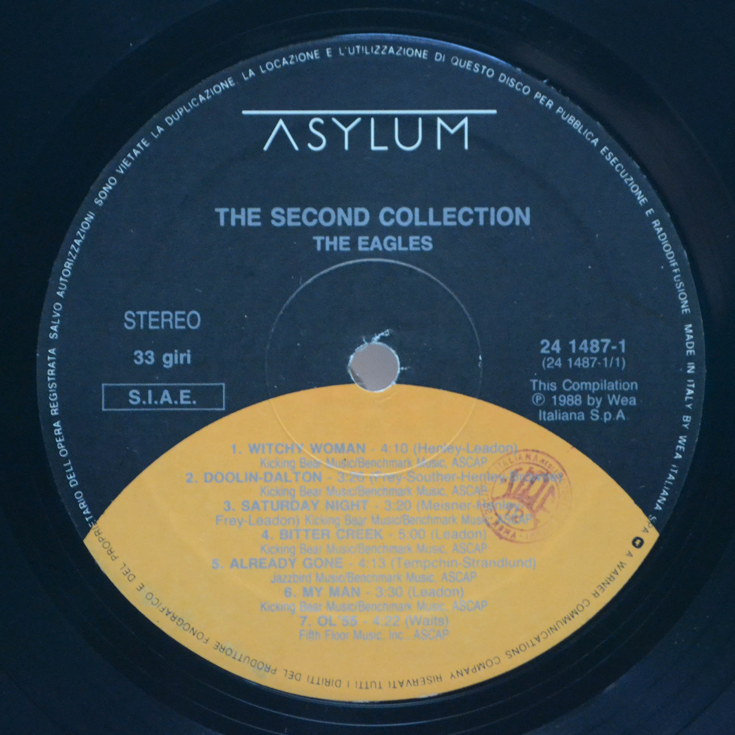 Eagles — The Second Collection, 1988