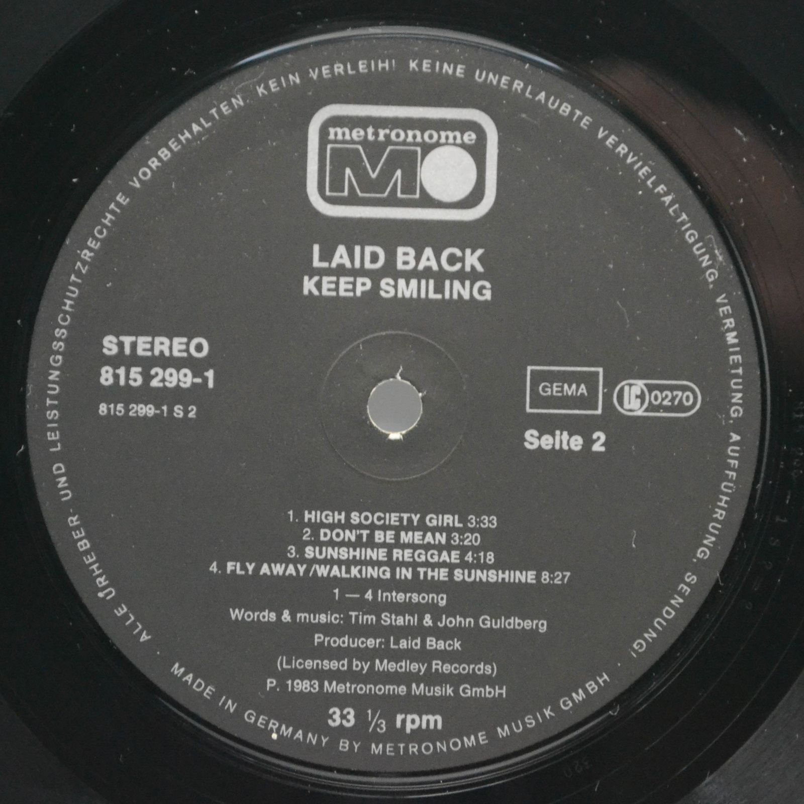 Laid Back — ...Keep Smiling, 1983