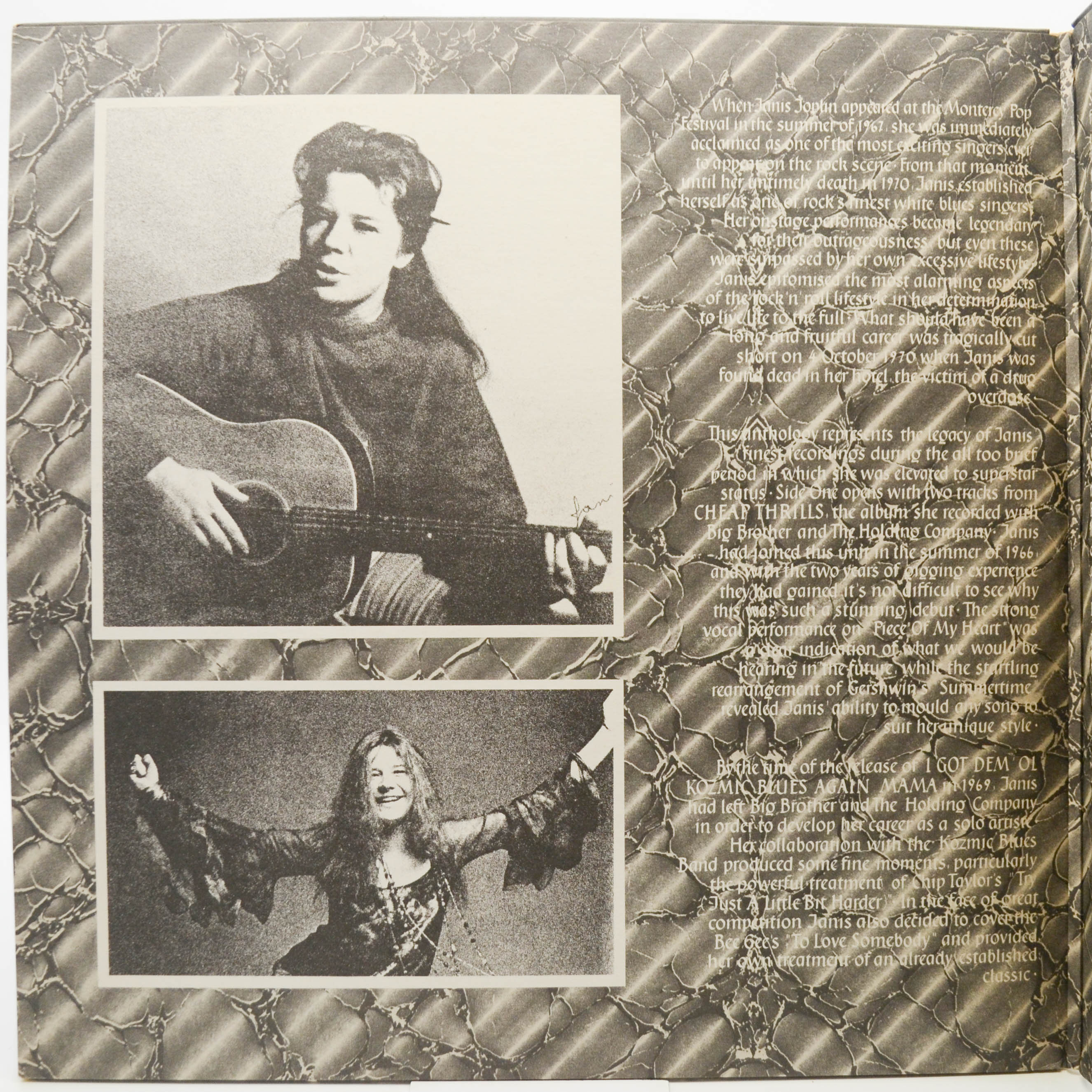 Janis Joplin — Anthology (2LP), 1980