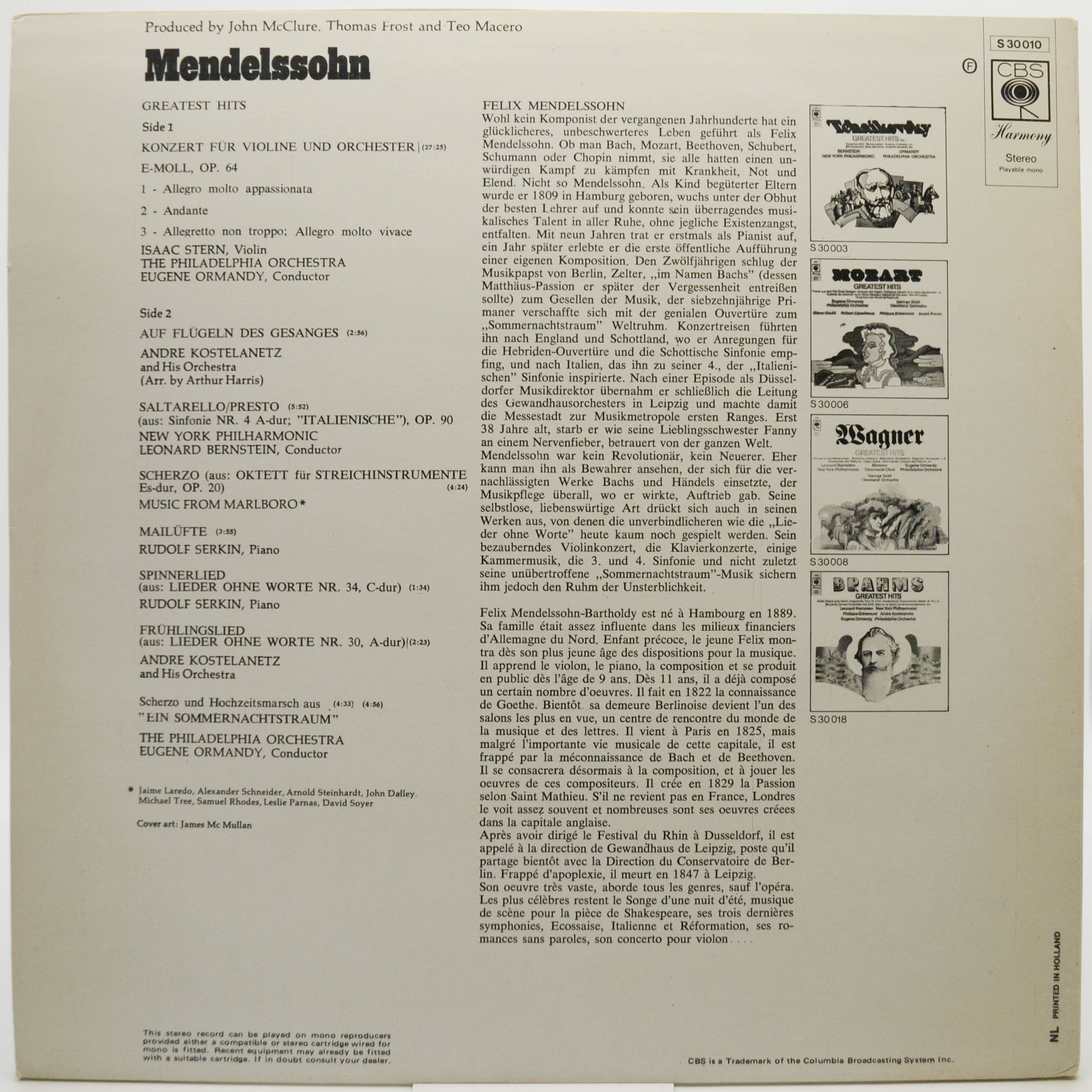 Mendelssohn — Greatest Hits, 1971