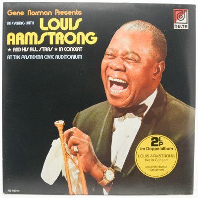 An Evening With Louis Armstrong And His All Stars In Concert At The Pasadena Civic Auditorium (2LP), 1977