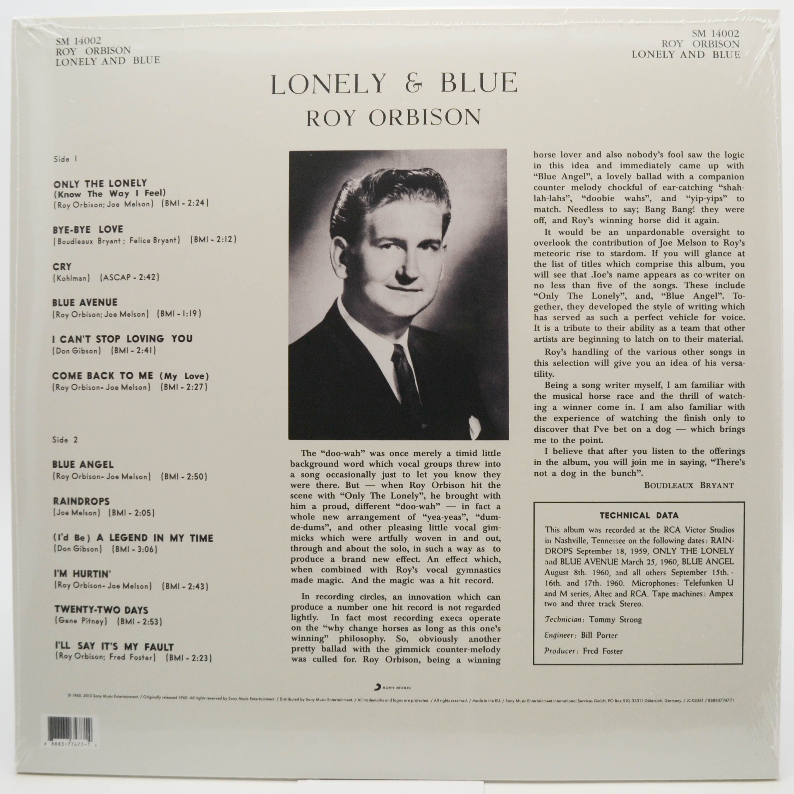 Roy Orbison — Lonely And Blue, 1961