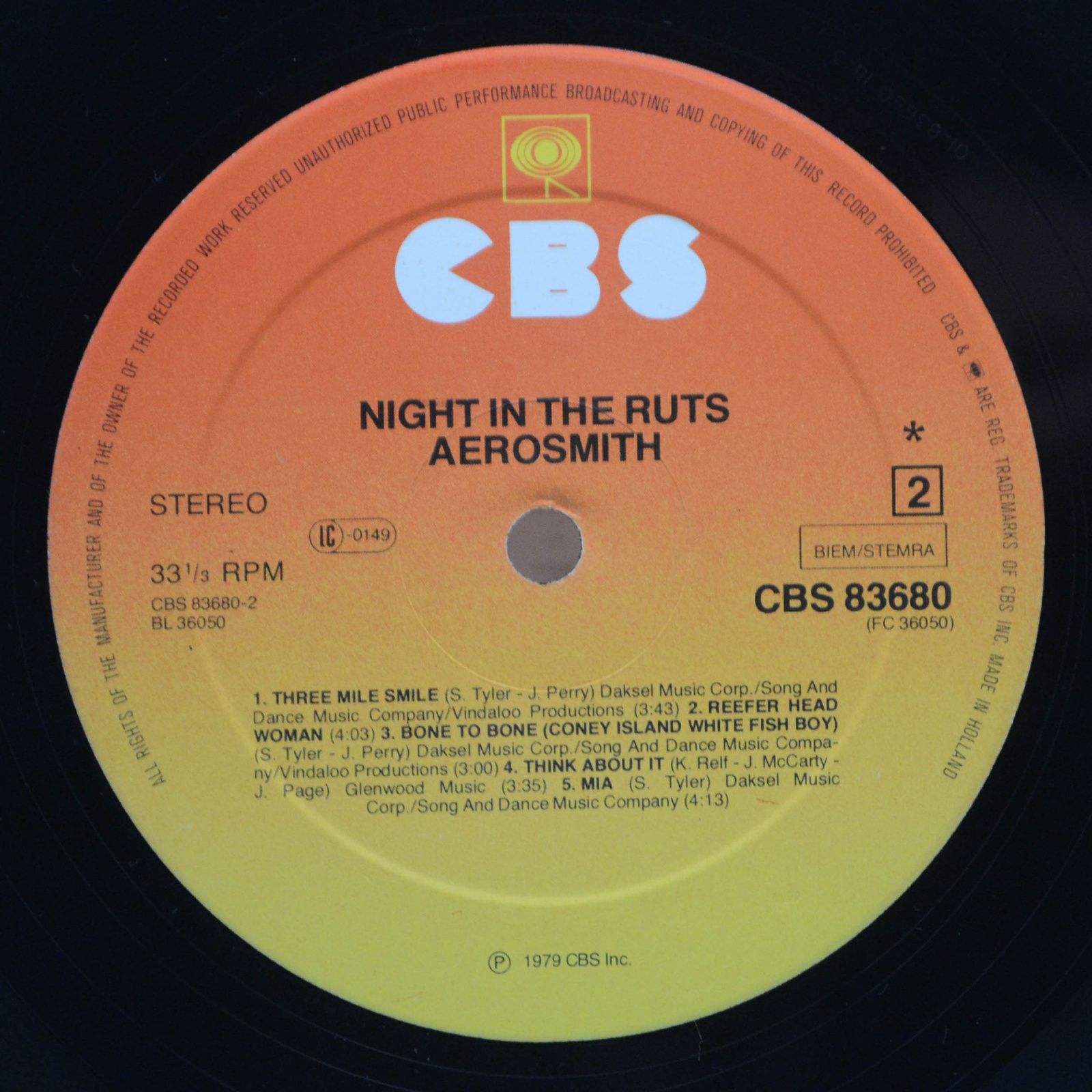 Aerosmith — Night In The Ruts, 1979