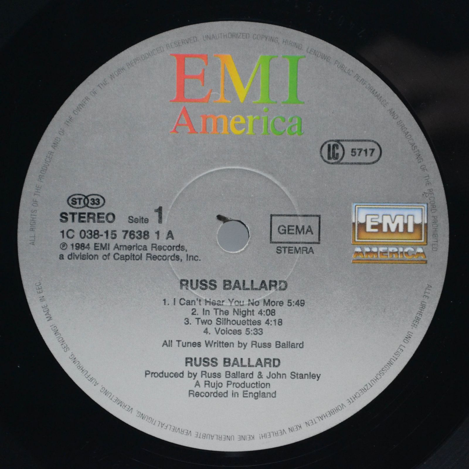 Russ Ballard — Russ Ballard, 1984