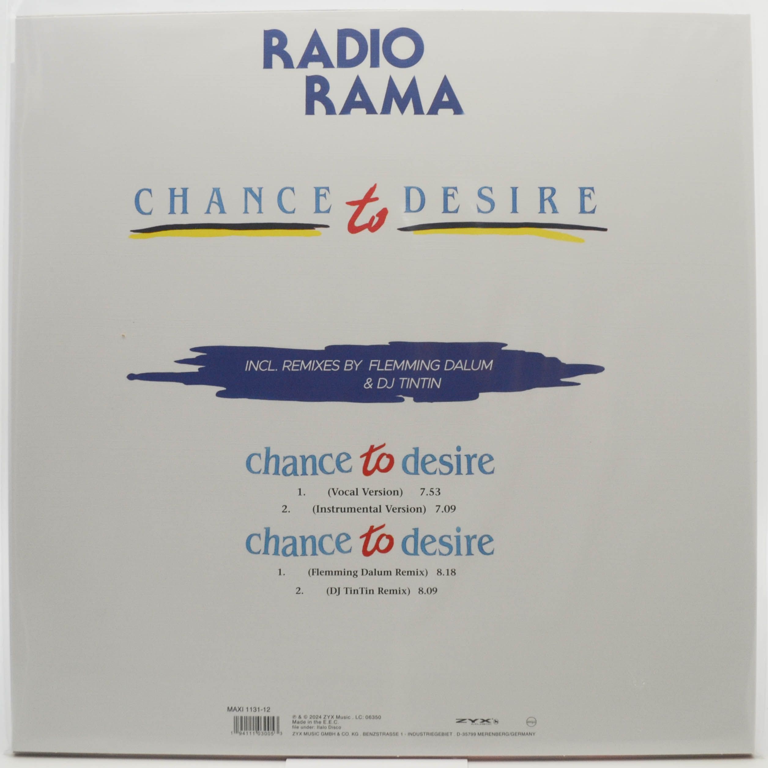 Radiorama — Chance To Desire, 1985