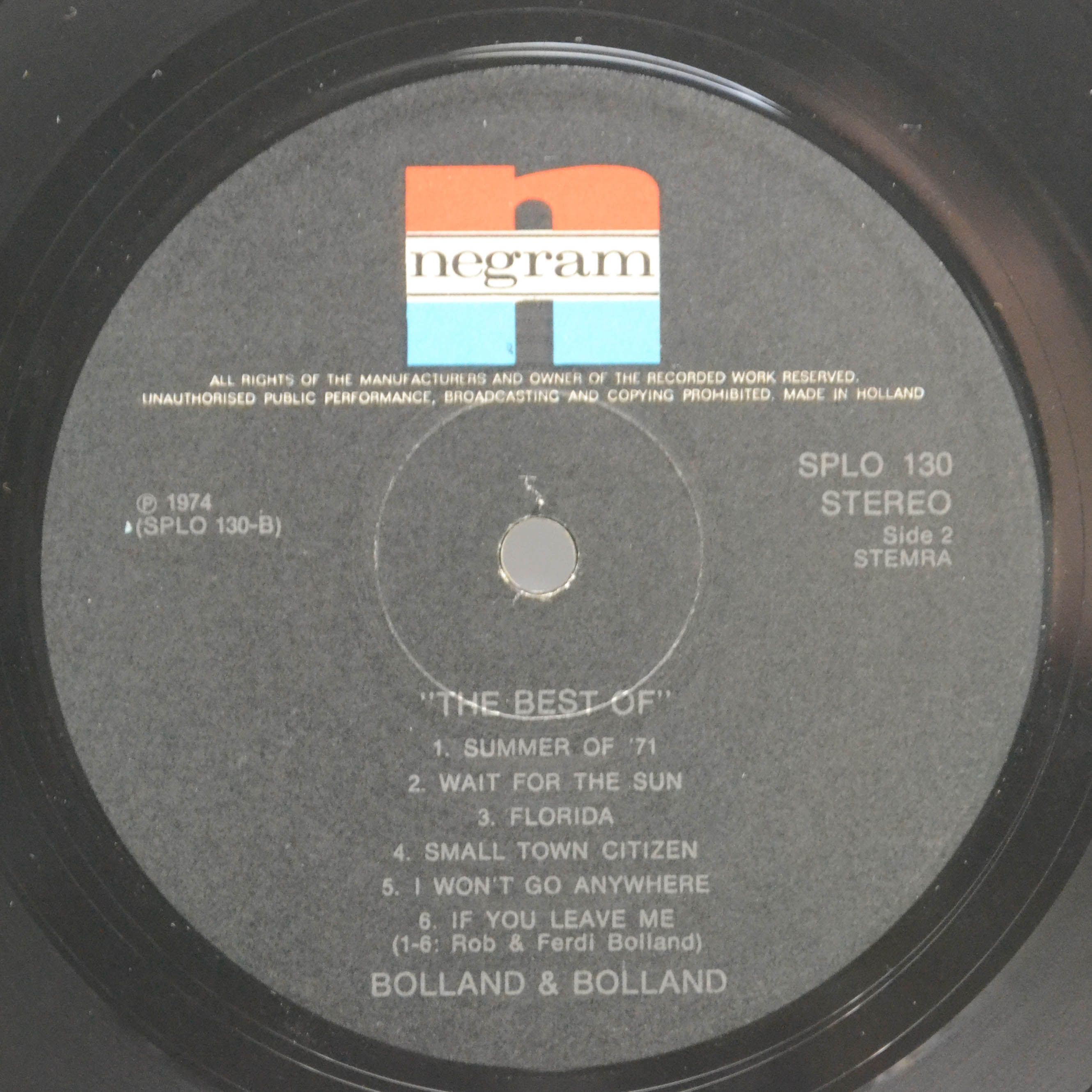Bolland & Bolland — The Best Of Bolland & Bolland (Holland), 1974