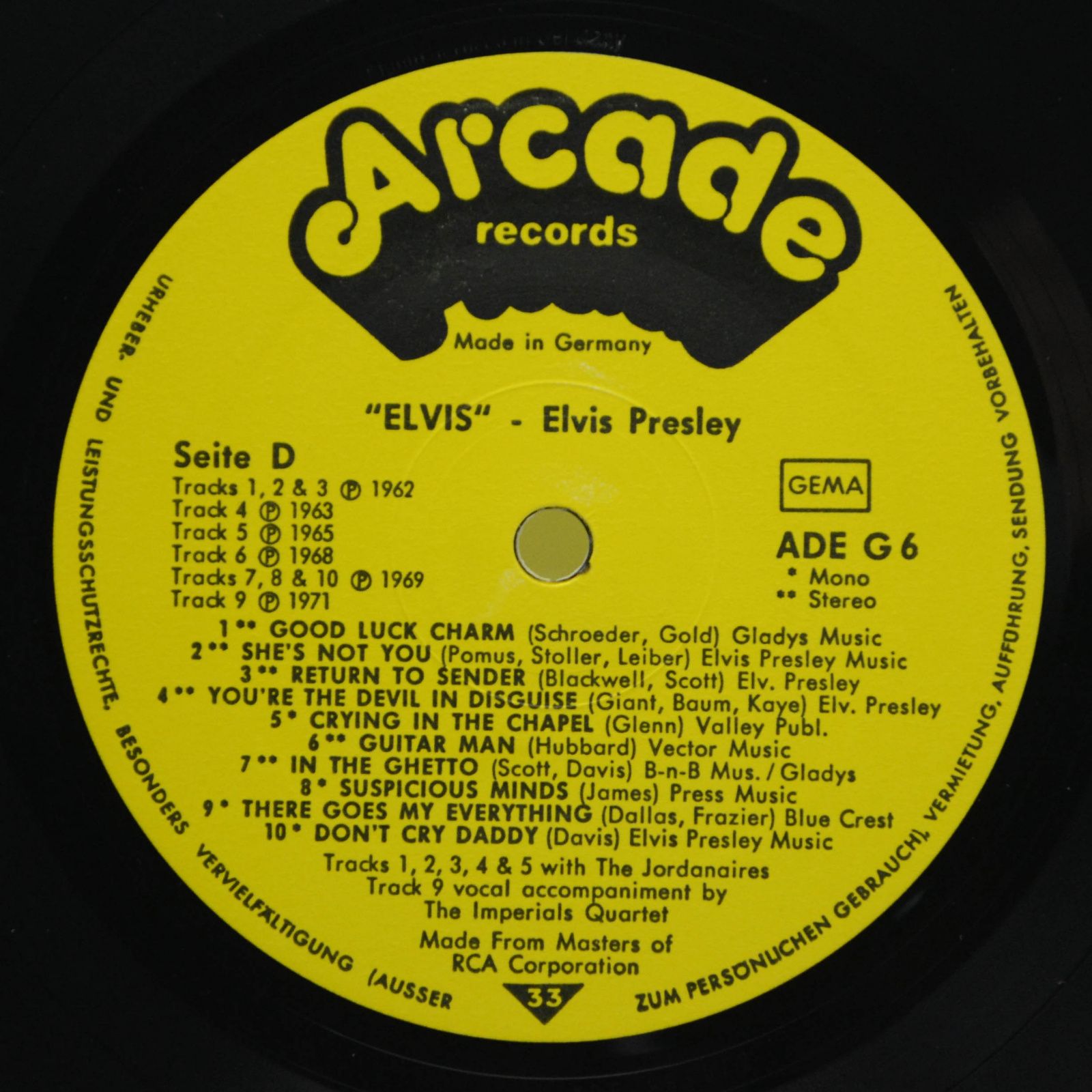 Elvis — Seine 40 Grössten Hits (2LP), 1975