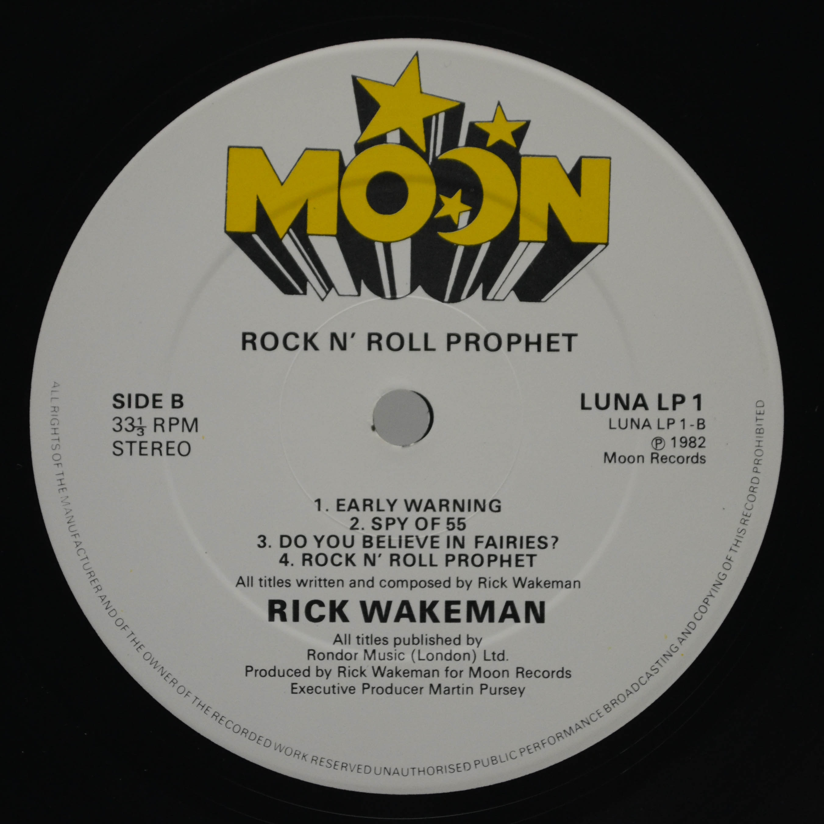 Rick Wakeman — Rock N' Roll Prophet (1-st, UK), 1982