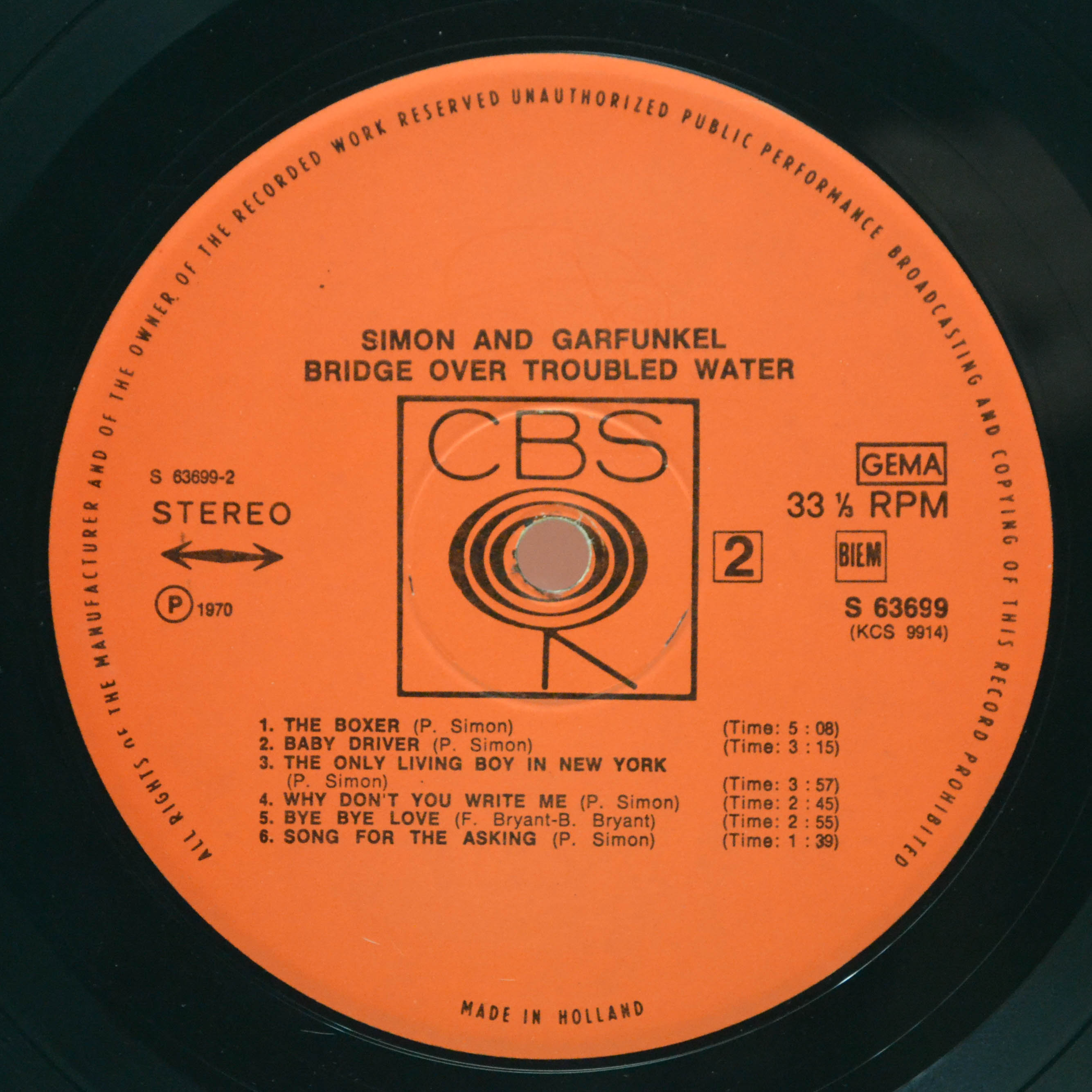 Simon And Garfunkel — Bridge Over Troubled Water, 1970