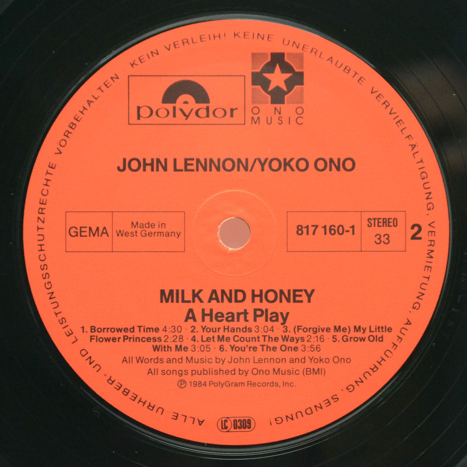 John Lennon & Yoko Ono — Milk And Honey, 1984