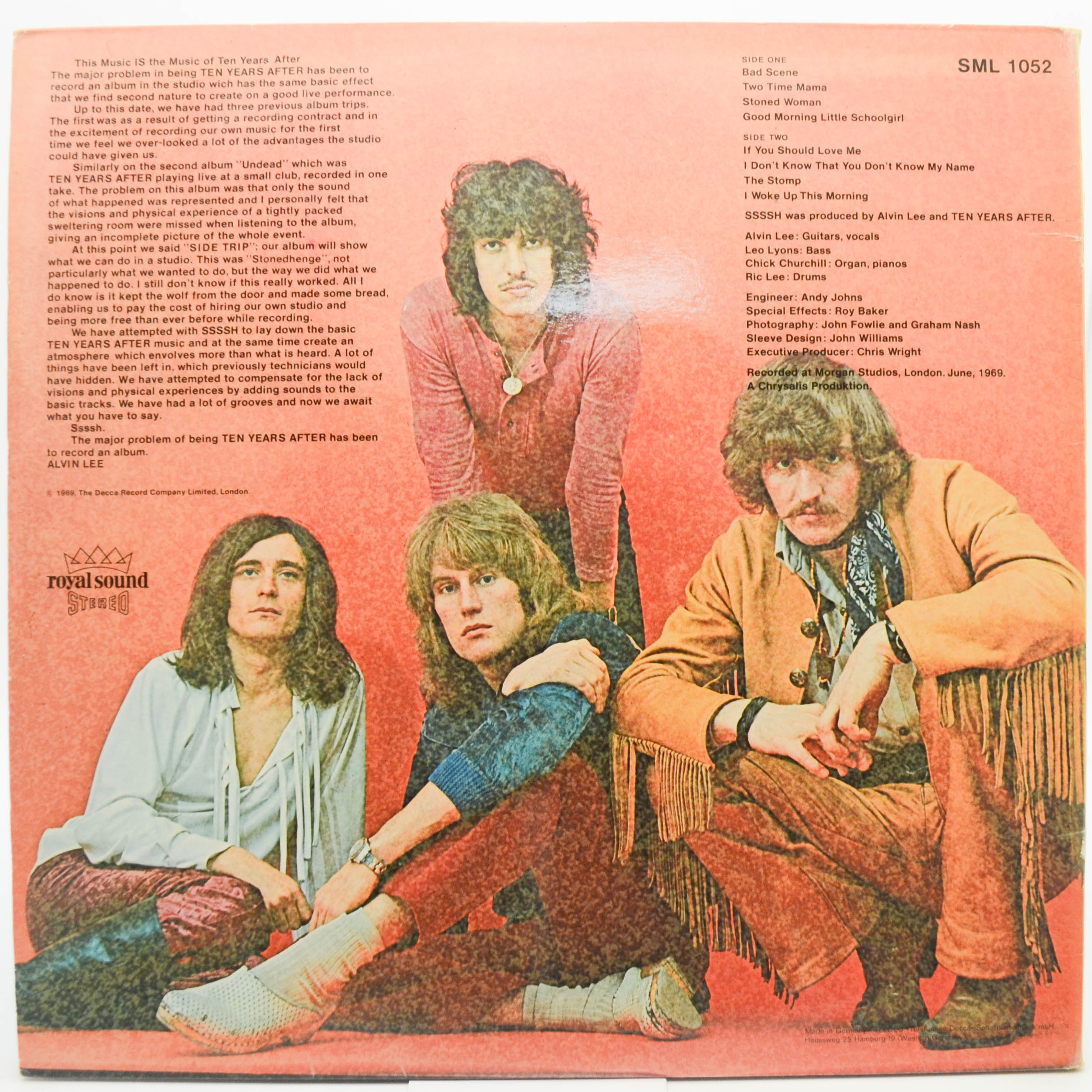 Ten Years After — Ssssh., 1969