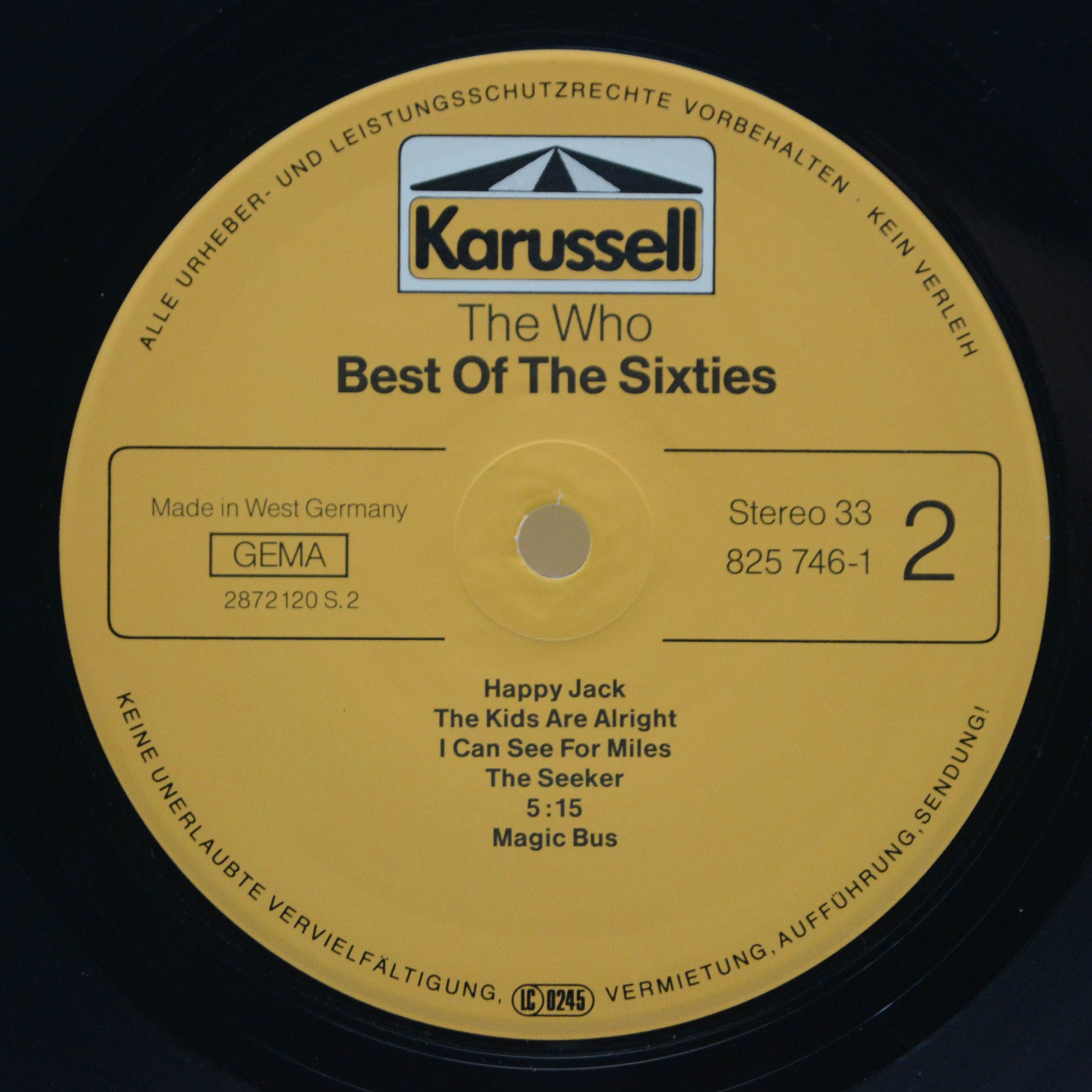 Who — Best Of The Sixties, 1982