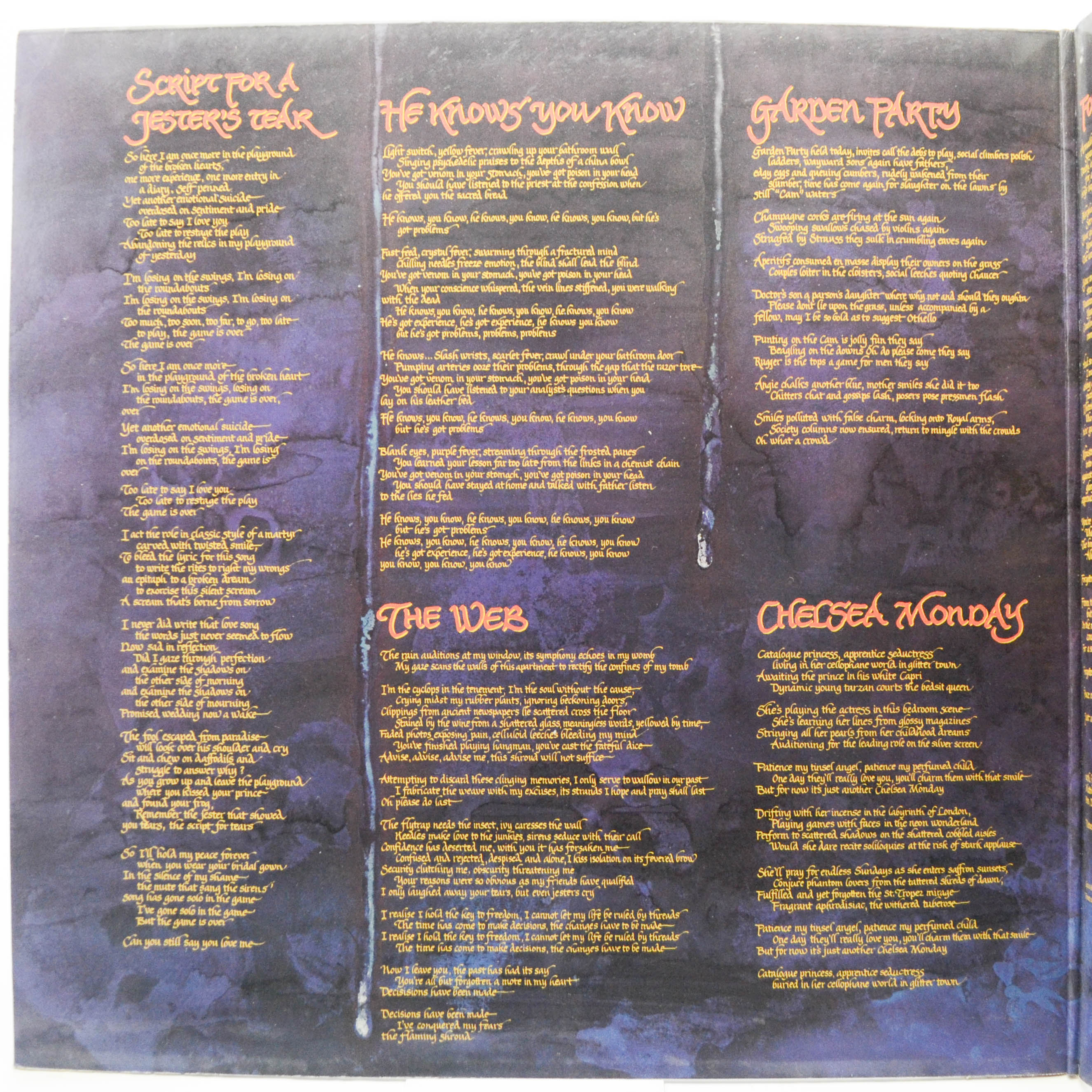 Marillion — Script For A Jester's Tear, 1983