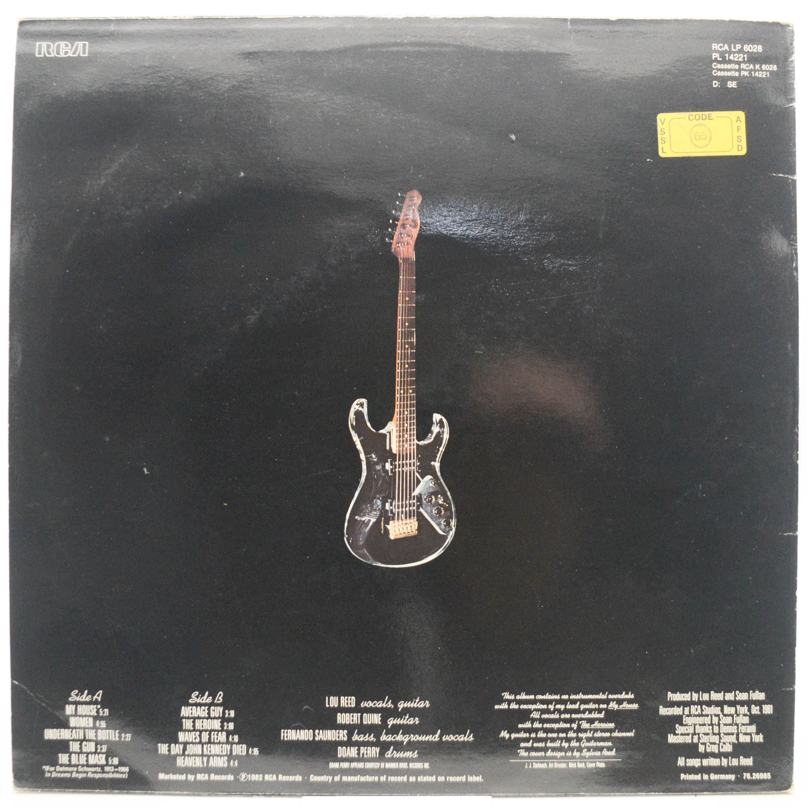 Lou Reed — The Blue Mask, 1982