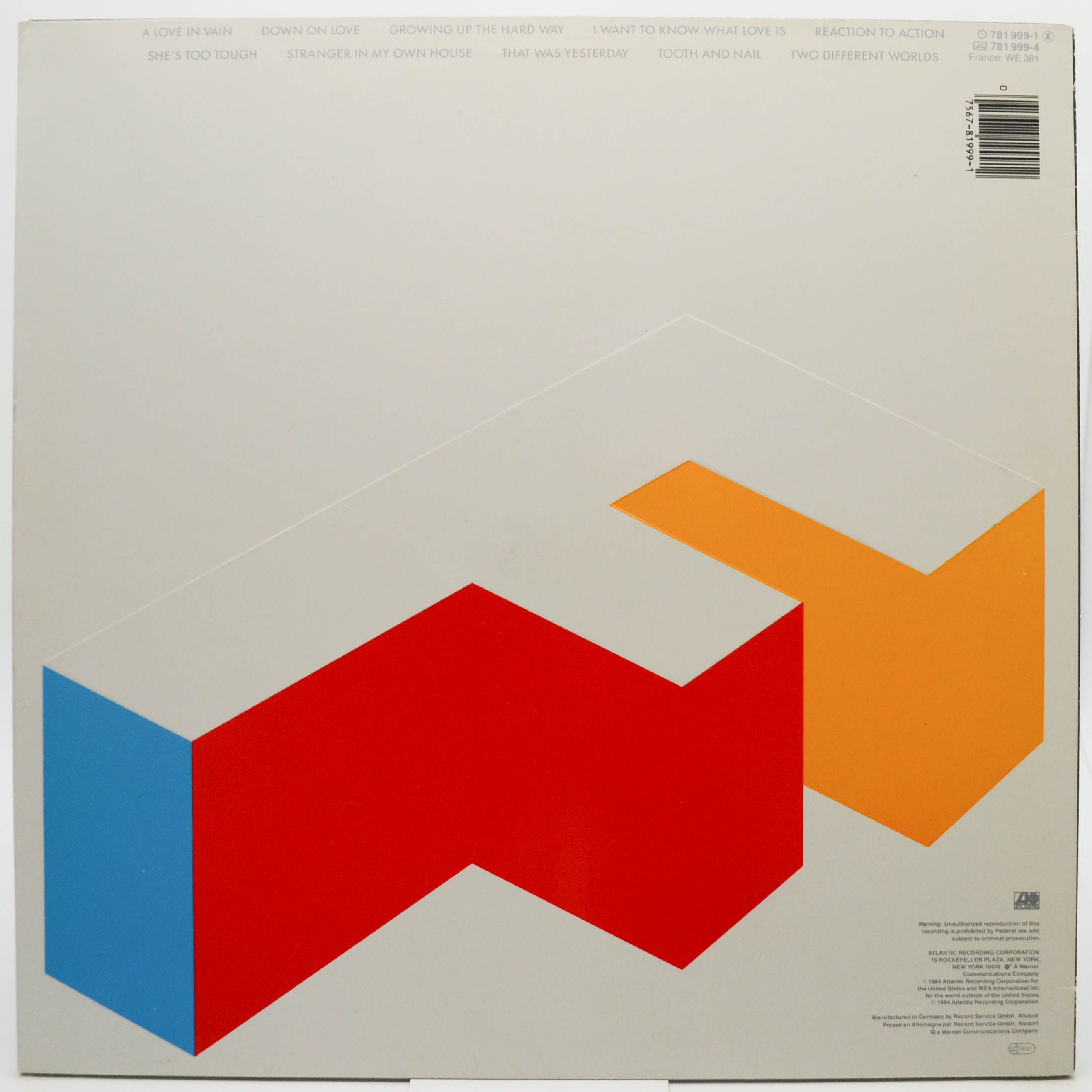 Foreigner — Agent Provocateur, 1984