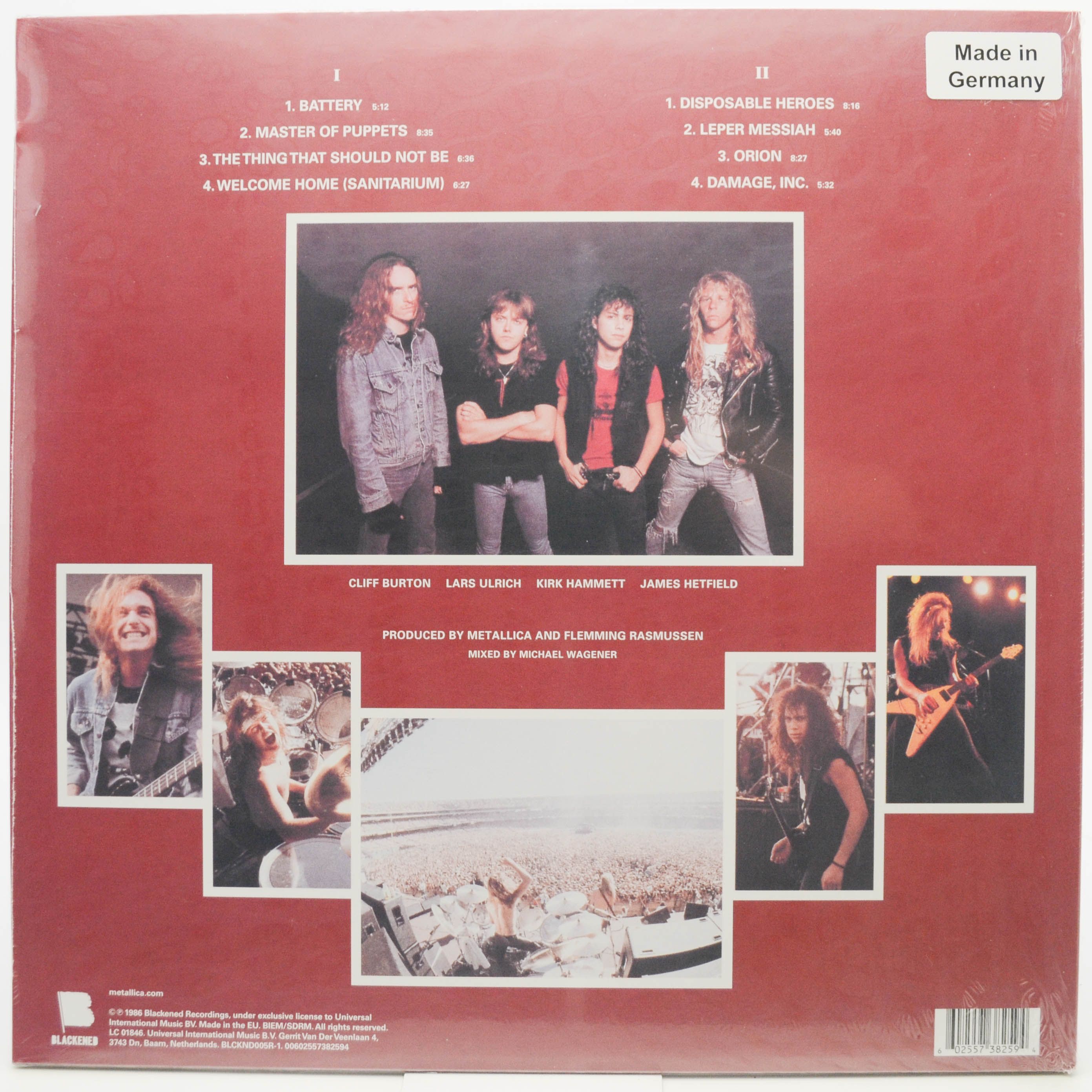 Metallica — Master Of Puppets, 1986