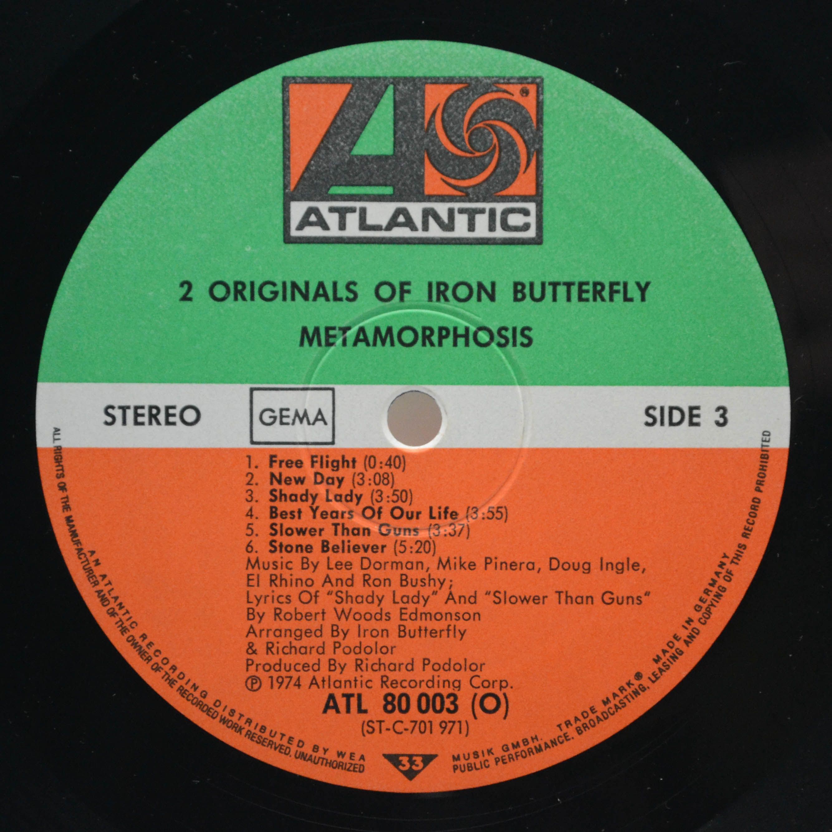 Iron Butterfly — 2 Originals Of Iron Butterfly (2LP), 1974
