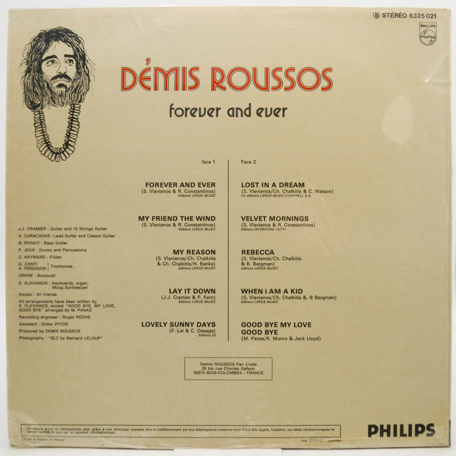 Démis Roussos — Forever And Ever (France), 1973