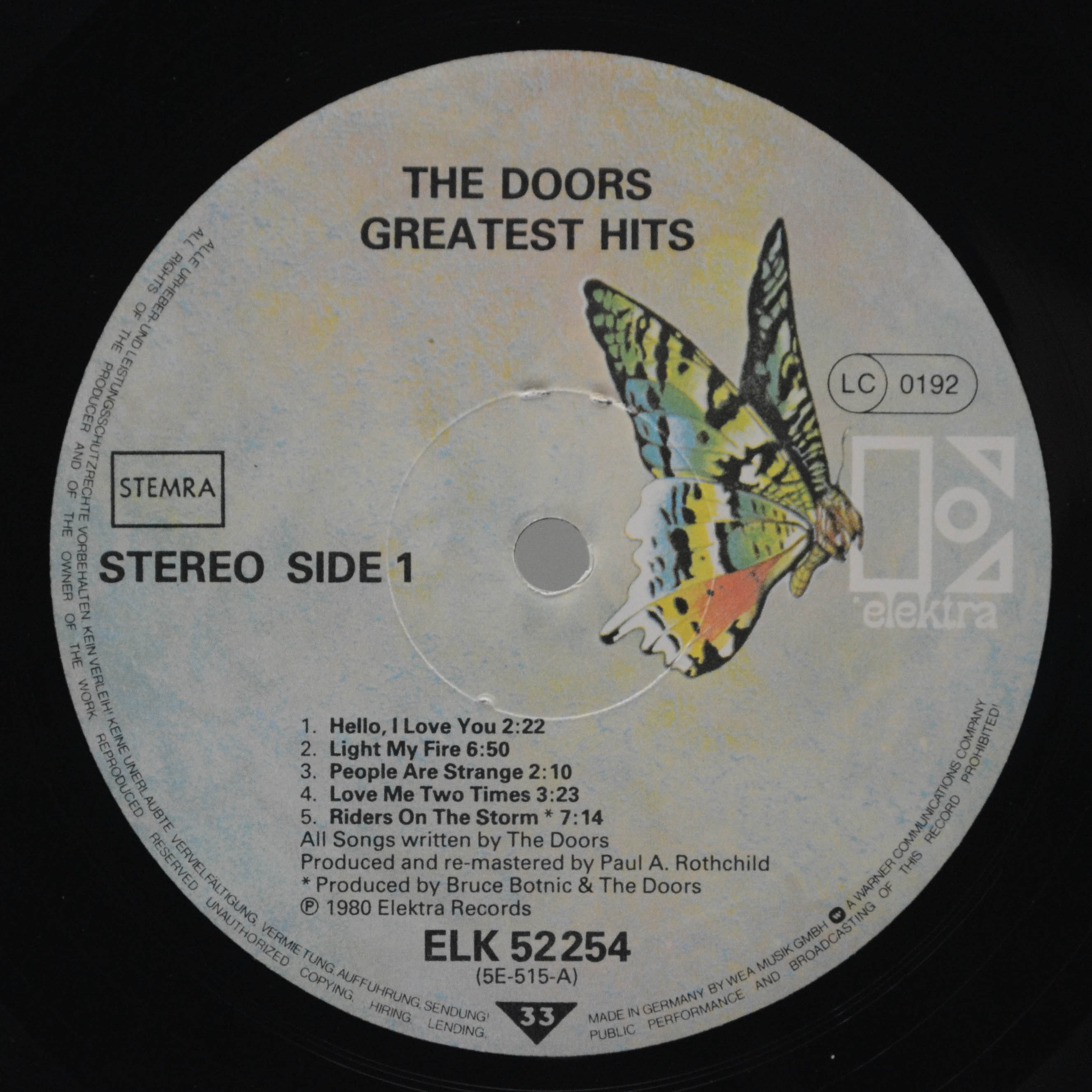 Виниловая пластинка Doors — Greatest Hits, 1980
